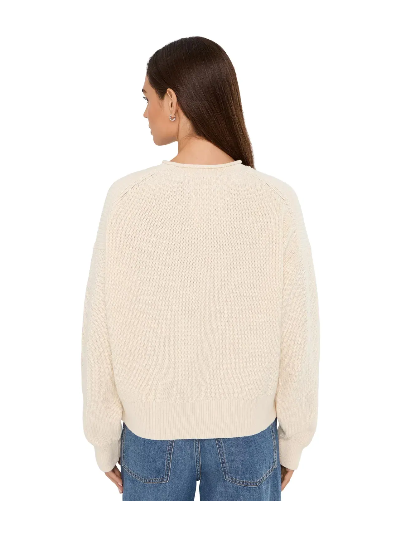 Хлопковый пуловер Arden с высоким воротником 2/32 Madewell — изображение 4 из 5, холст