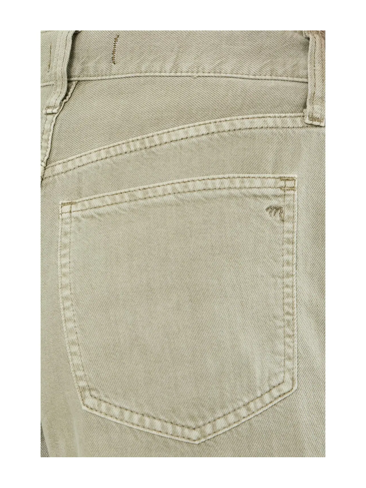 Брюки PV Wide in Airy Chateau Olive Madewell — изображение 5 из 5, оливковый