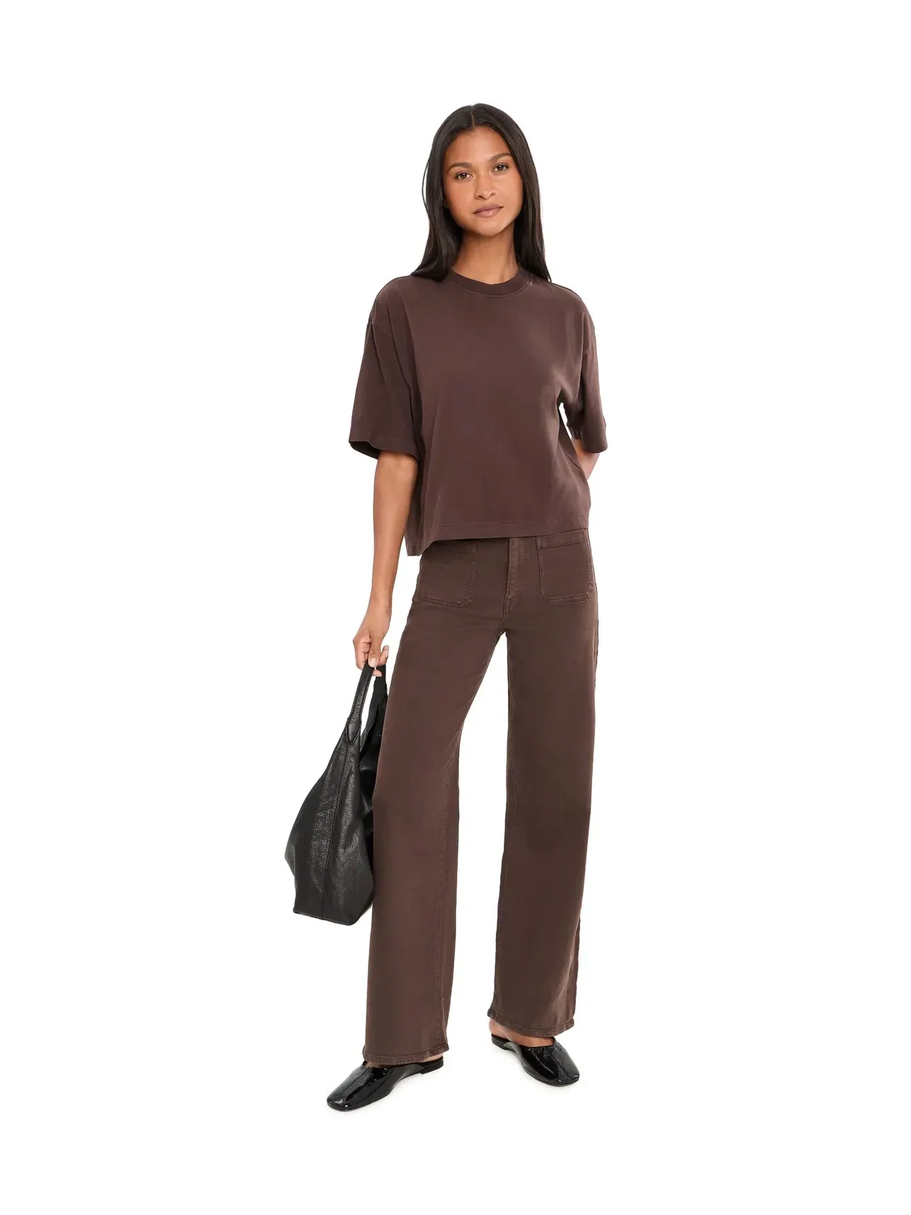 Брюки The Emmy Pants - Cone Oasis Madewell — изображение 2 из 5, карабовый