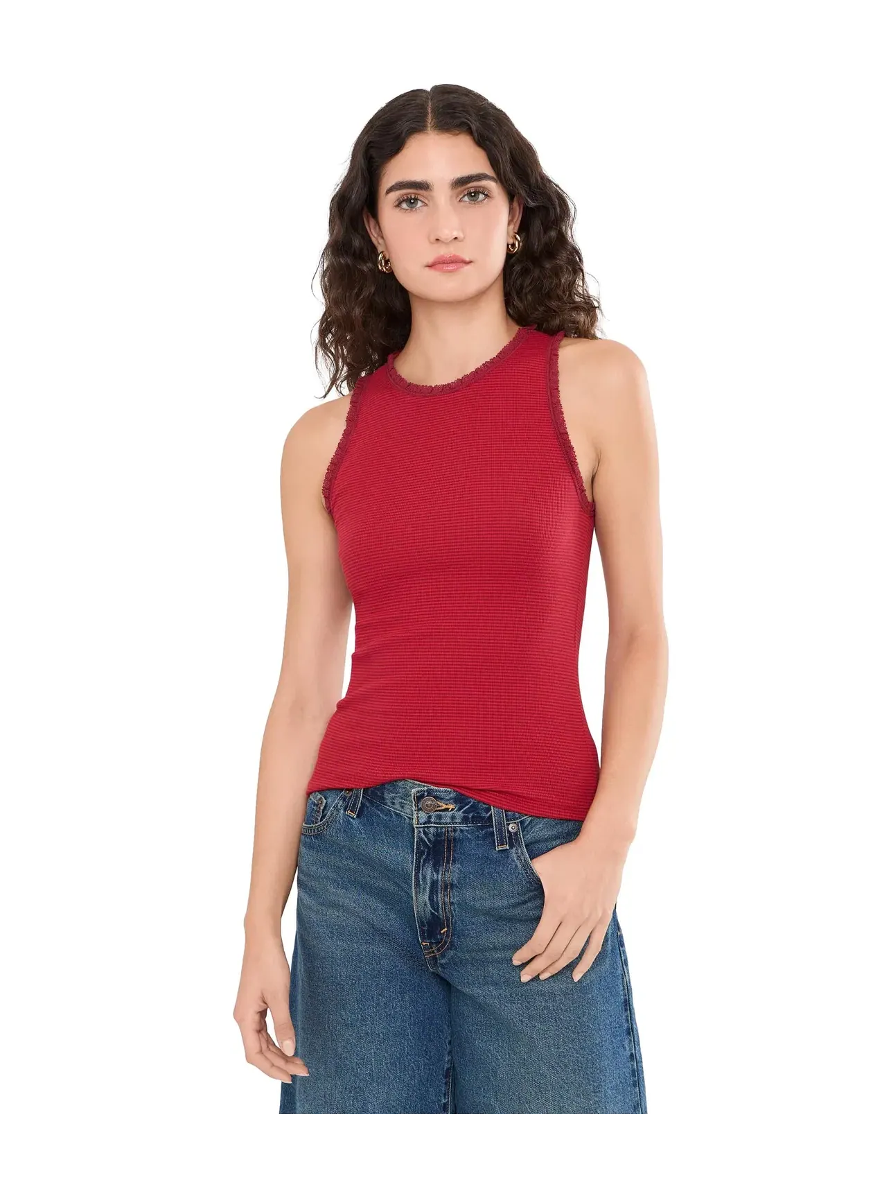 Топ-майка Bliss Tank Madewell — изображение 1 из 5, красный