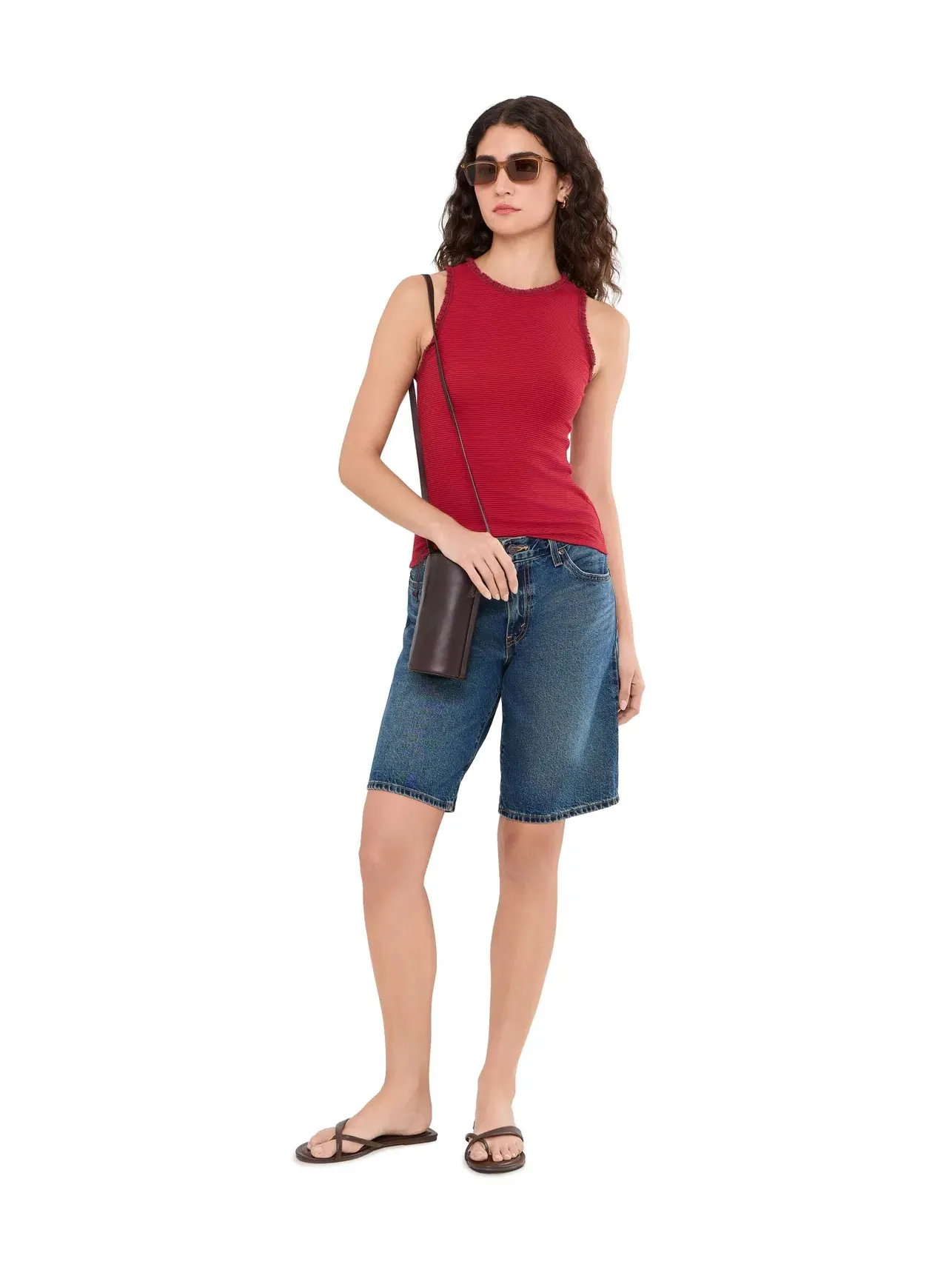 Топ-майка Bliss Tank Madewell — изображение 2 из 5, красный