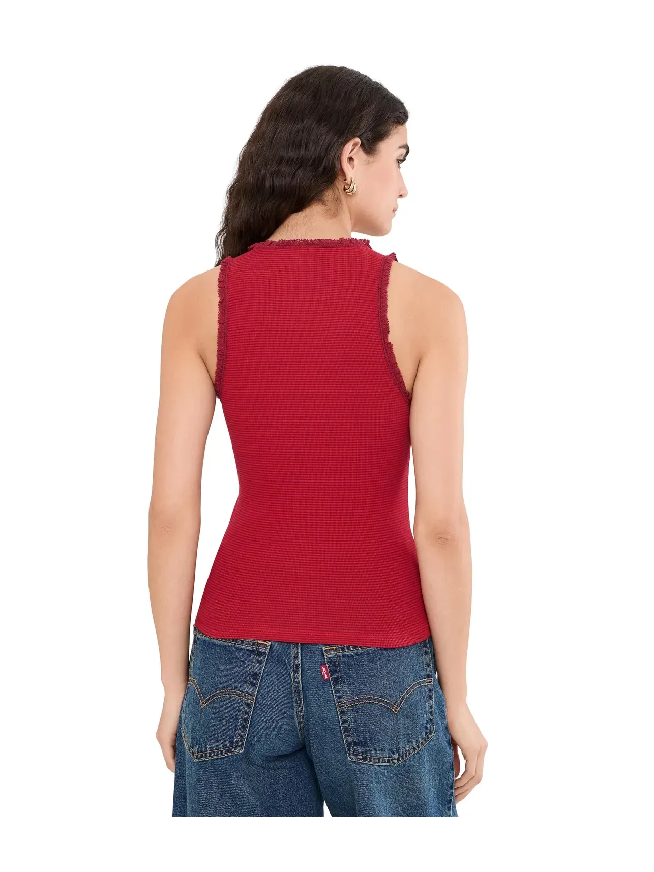 Топ-майка Bliss Tank Madewell — изображение 4 из 5, красный