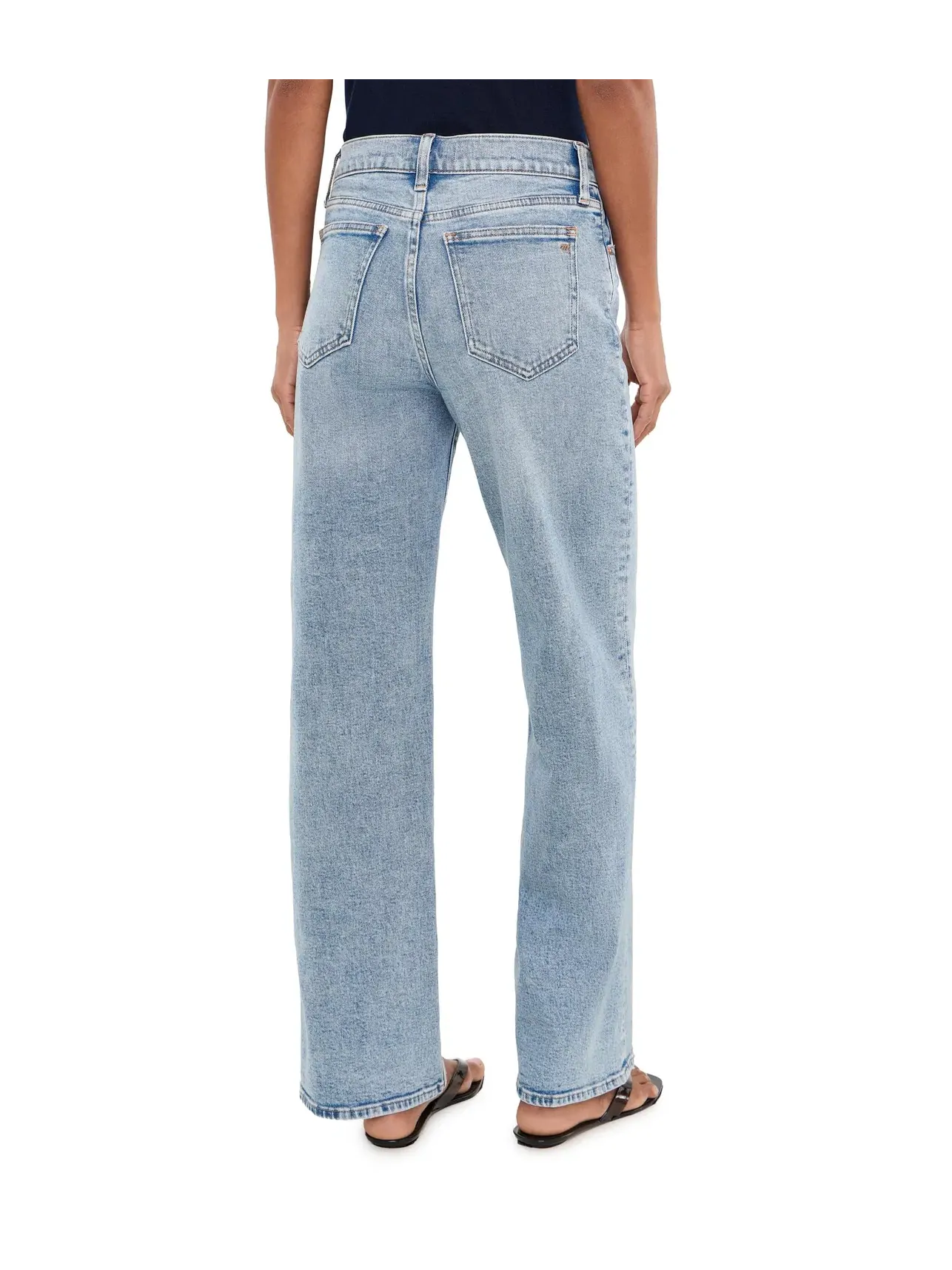 Джинсы Pv Wide Full in Length in Raebrook Wash Madewell — изображение 4 из 5, серый