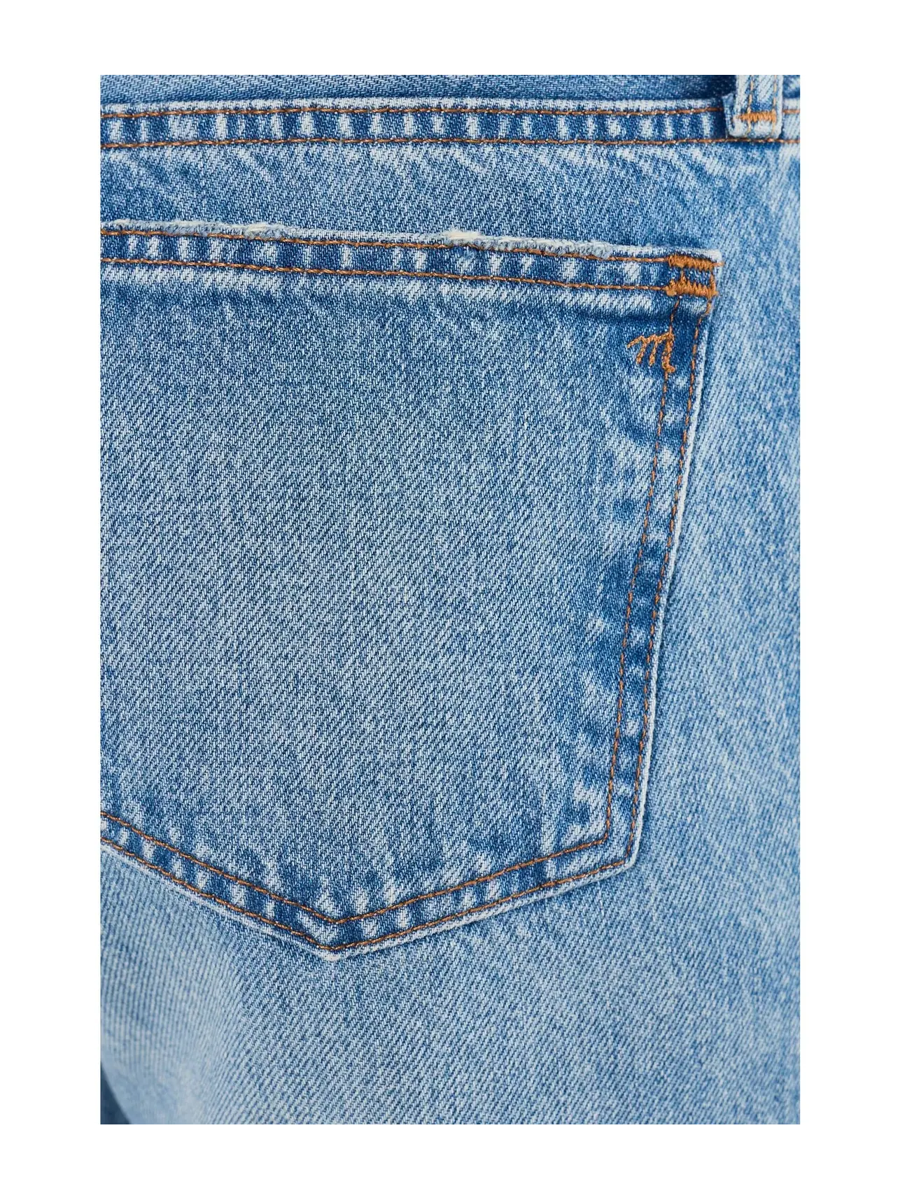 Джинсы свободные с низкой посадкой Low Rise Loose in Raebrook Wash Madewell — изображение 5 из 5, серый