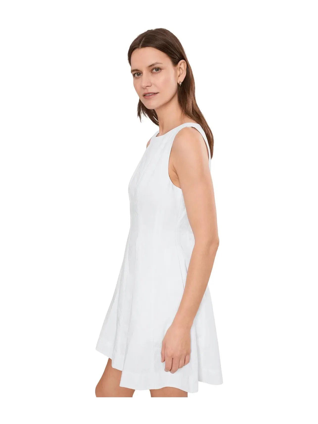 Мини-платье Rylie - плотный поплин 40-х годов Madewell — изображение 3 из 5, белый