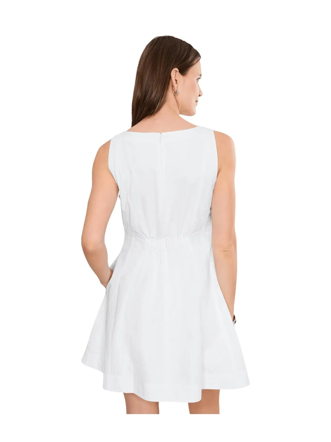 Мини-платье Rylie - плотный поплин 40-х годов Madewell — изображение 4 из 5, белый