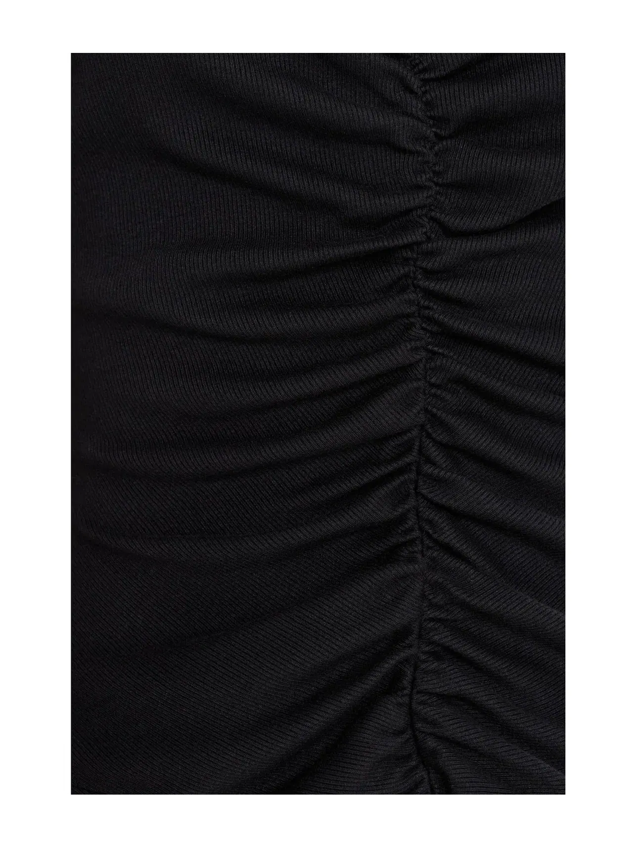 Топ-майка со сборками спереди Lune Shirred Front Tank Michael Stars — изображение 5 из 5, черный