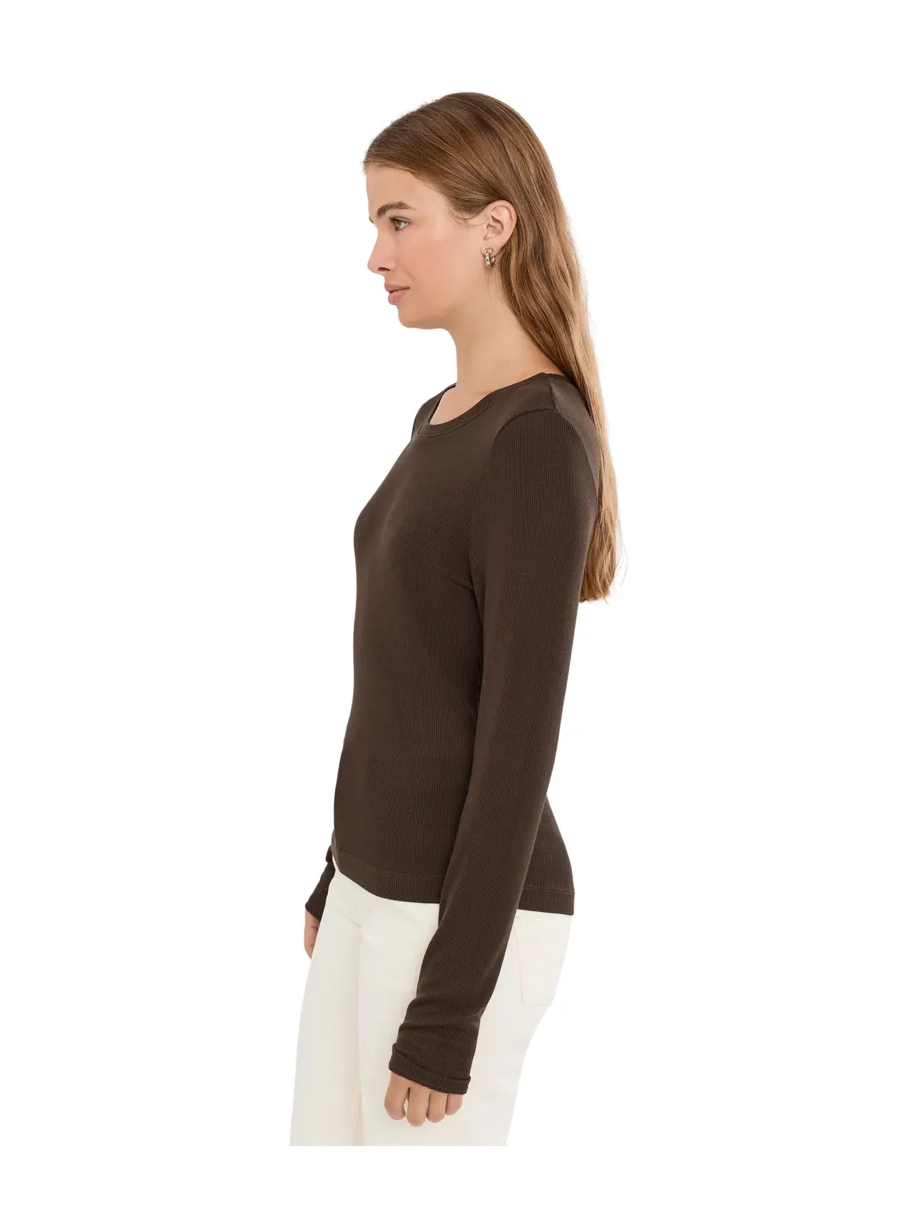 Топ-кроп с круглым вырезом Finn Cropped Crew Neck Michael Stars — изображение 3 из 5, патока