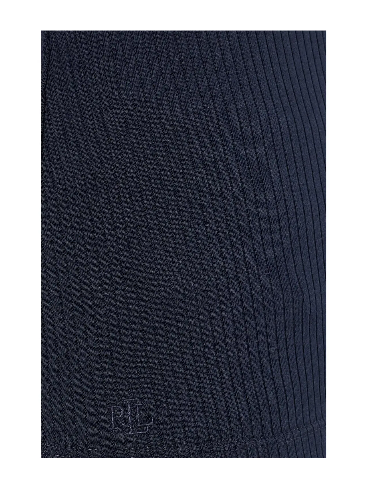 Топ с V-образным вырезом и длинным рукавом в рубчик Rib-Knit Long Sleeve V-Neck Top Lauren Ralph Lauren — изображение 5 из 5