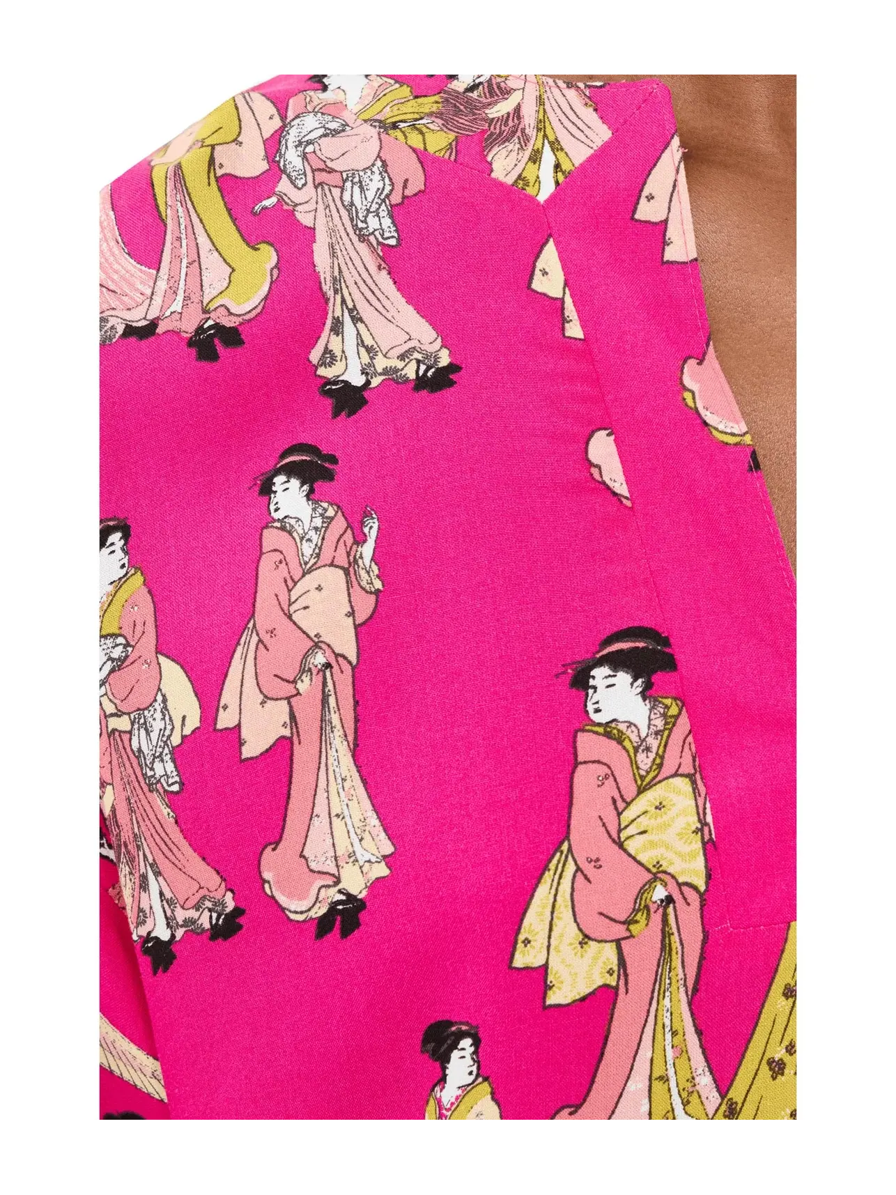 Кафтан Geisha Challis Mandarin N By Natori — изображение 5 из 5, розовый