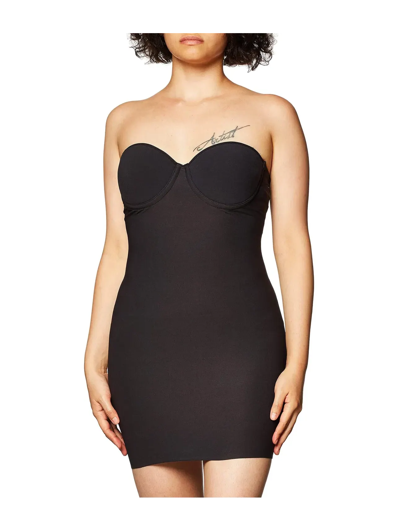 Бюстгальтер-слип без бретелей-трансформер Unbelievable Comfort Convertible Strapless Braslip Naomi & Nicole, черный