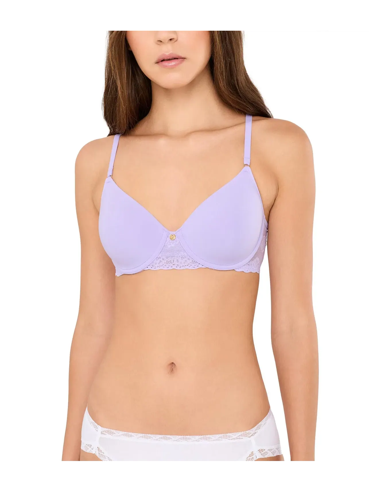 Бюстгальтер-пуш-ап под футболку True Zen Plunge T-Shirt Bra Natori — изображение 1 из 4, пергаментный