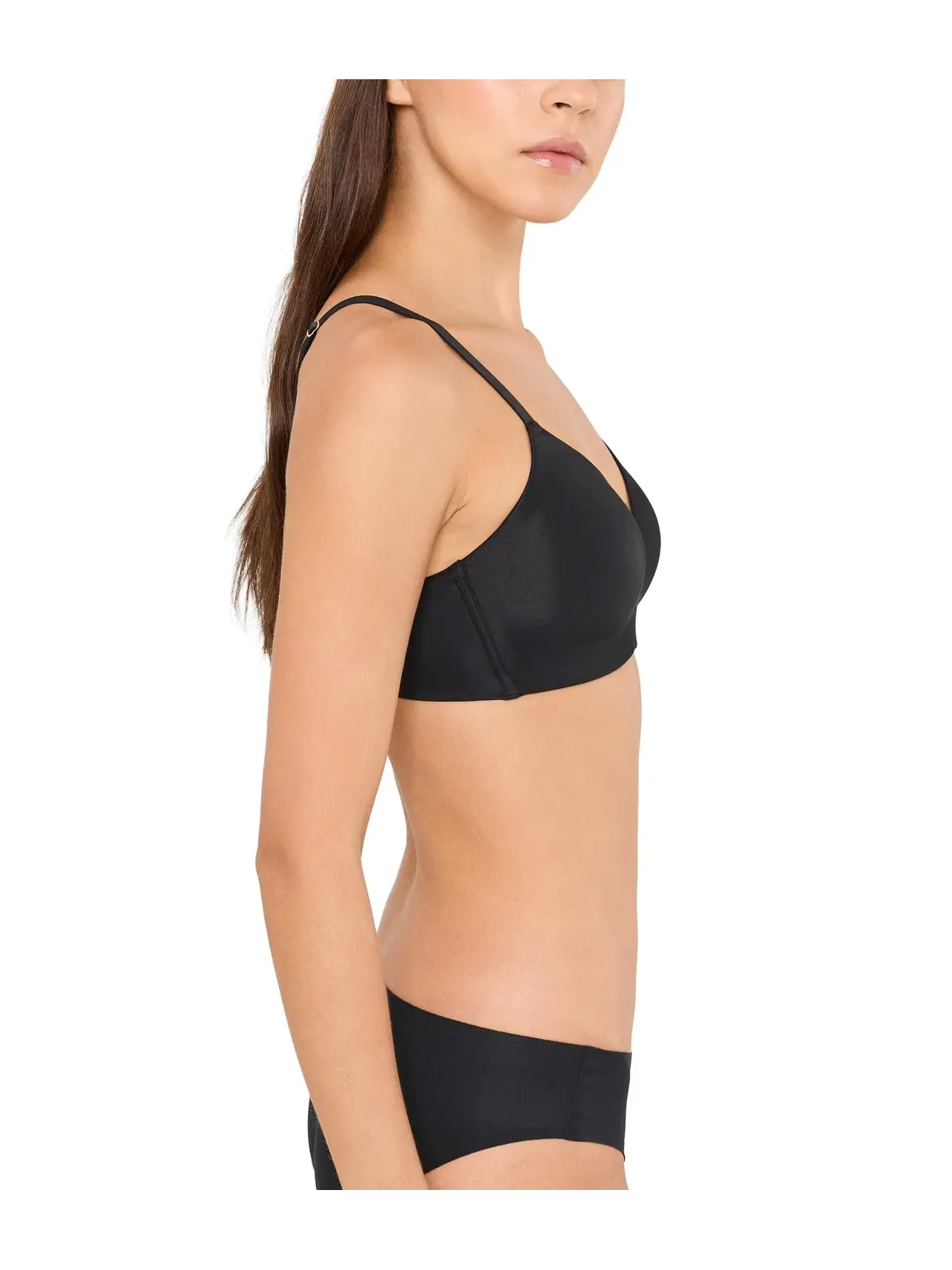 Бюстгальтер без косточек с регулируемой спинкой Cloud Comfort Convertible Back Smoothing Wireless Bra Natori, черный