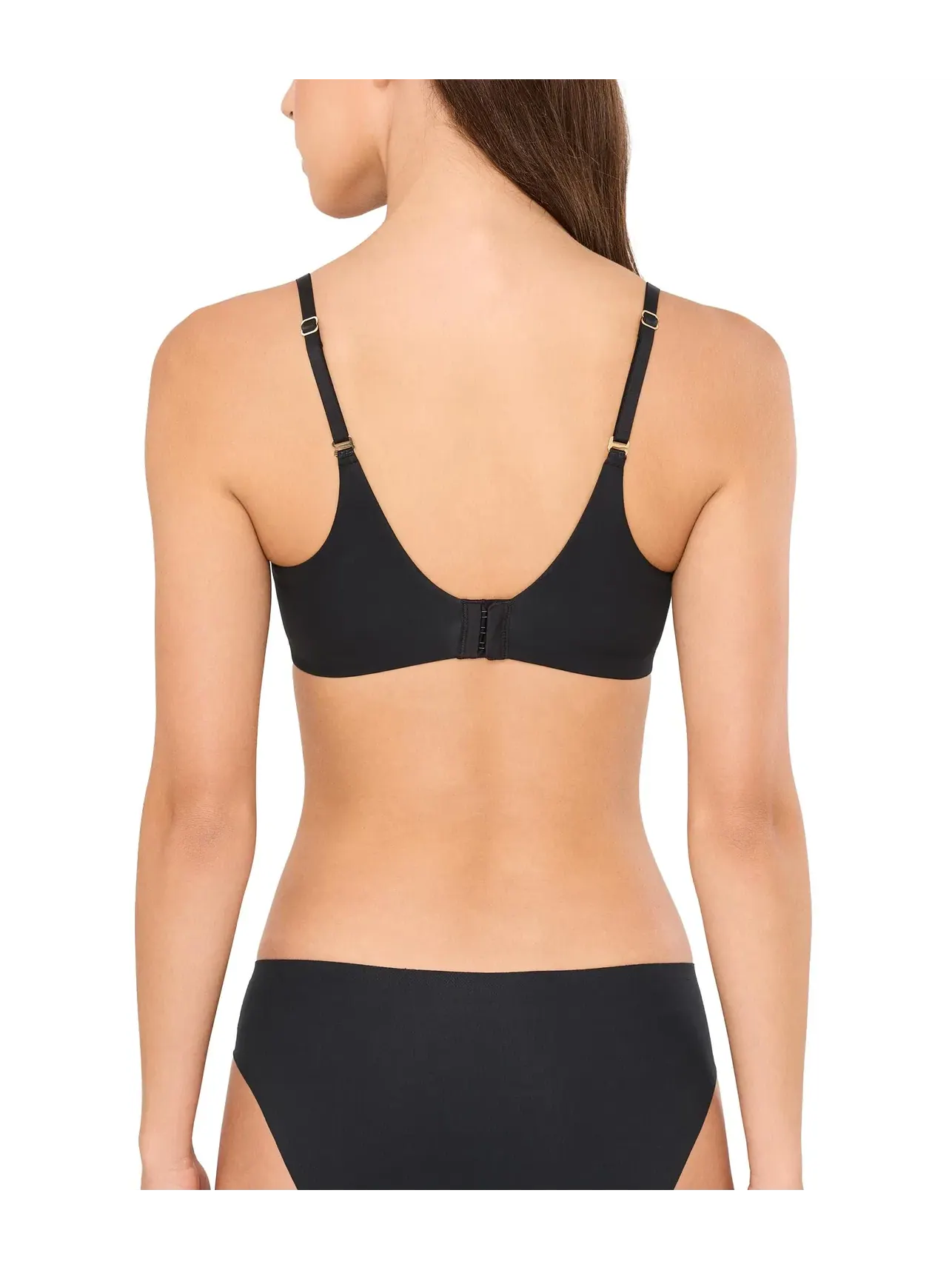 Бюстгальтер без косточек с регулируемой спинкой Cloud Comfort Convertible Back Smoothing Wireless Bra Natori, черный