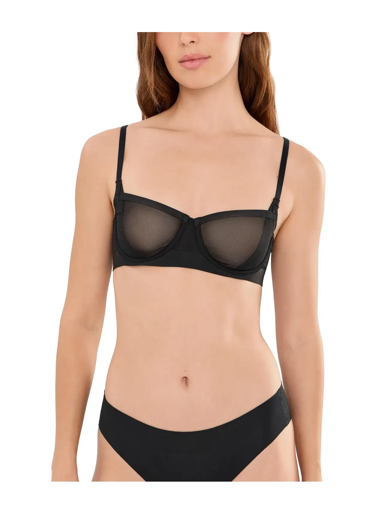 Бюстгальтер-балконет на косточках True Zen Balconette Underwire Natori — изображение 1 из 4, черный