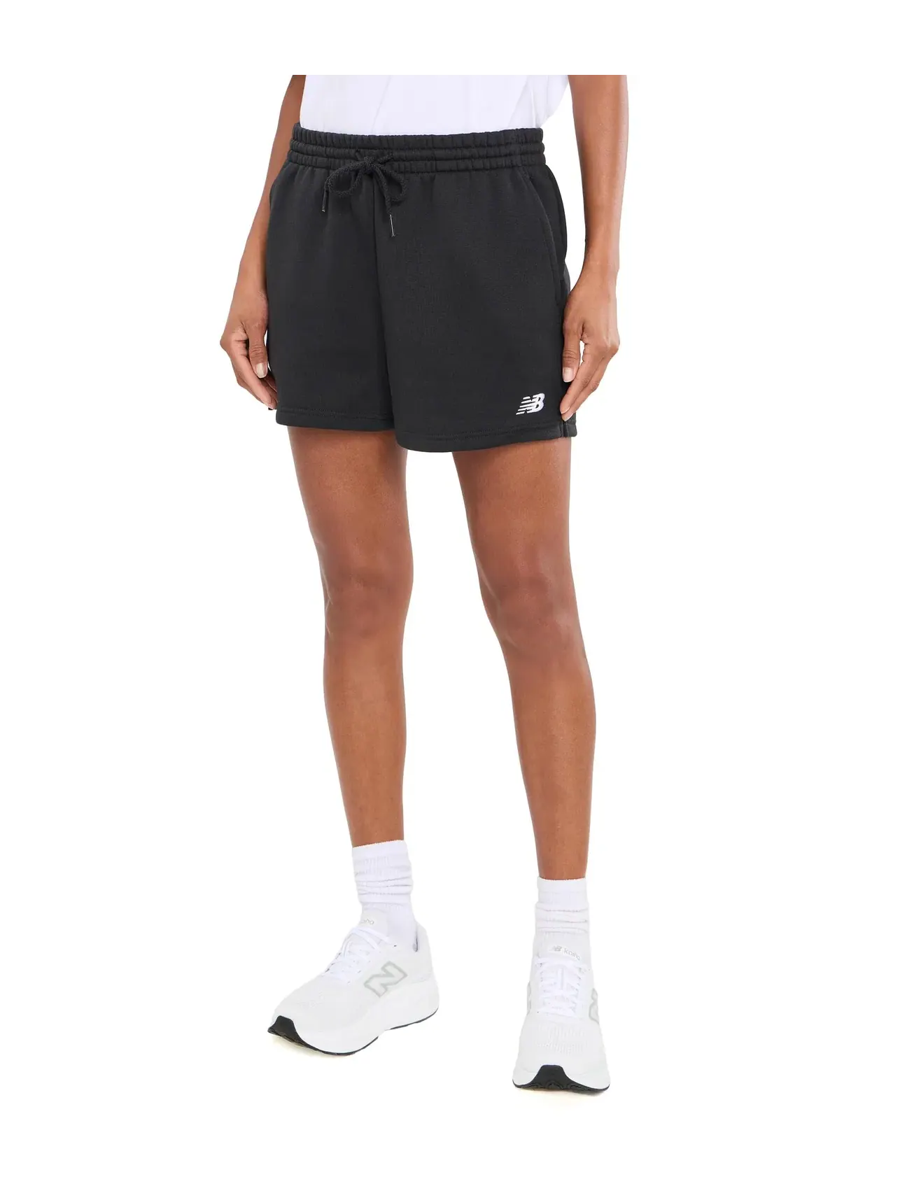 Спортивные флисовые шорты Sport Essentials New Balance — изображение 1 из 5, черный