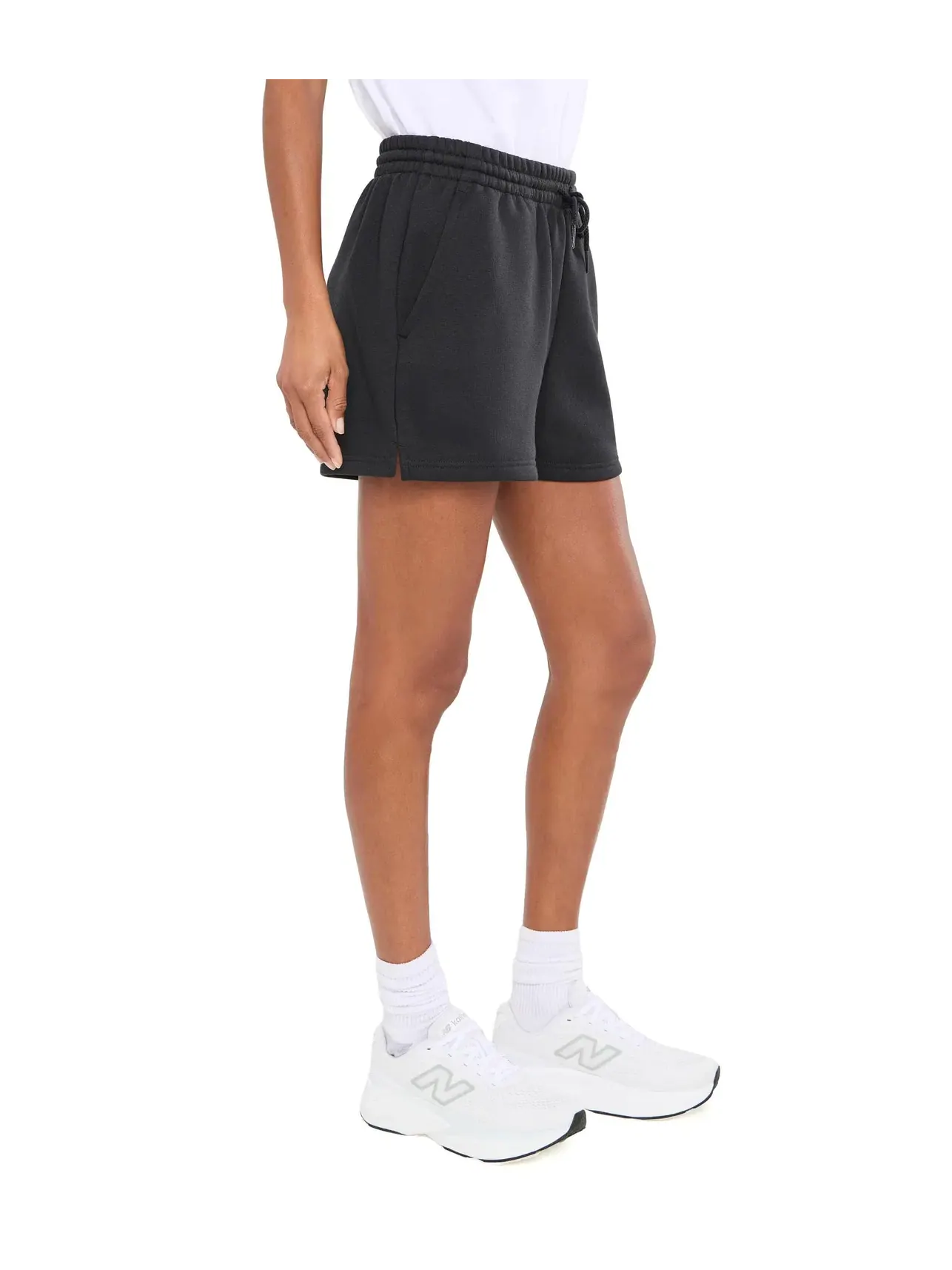 Спортивные флисовые шорты Sport Essentials New Balance — изображение 3 из 5, черный
