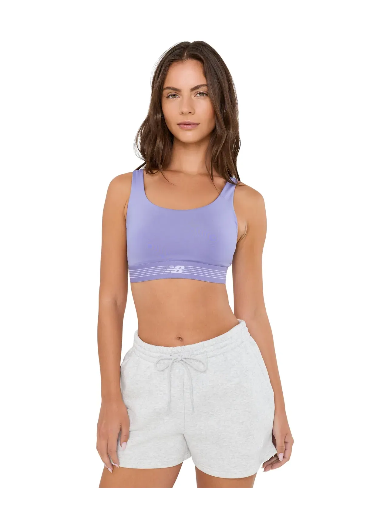 Бюстгальтер для тренировок AC Train Bra New Balance — изображение 1 из 5, темный фиолетовый