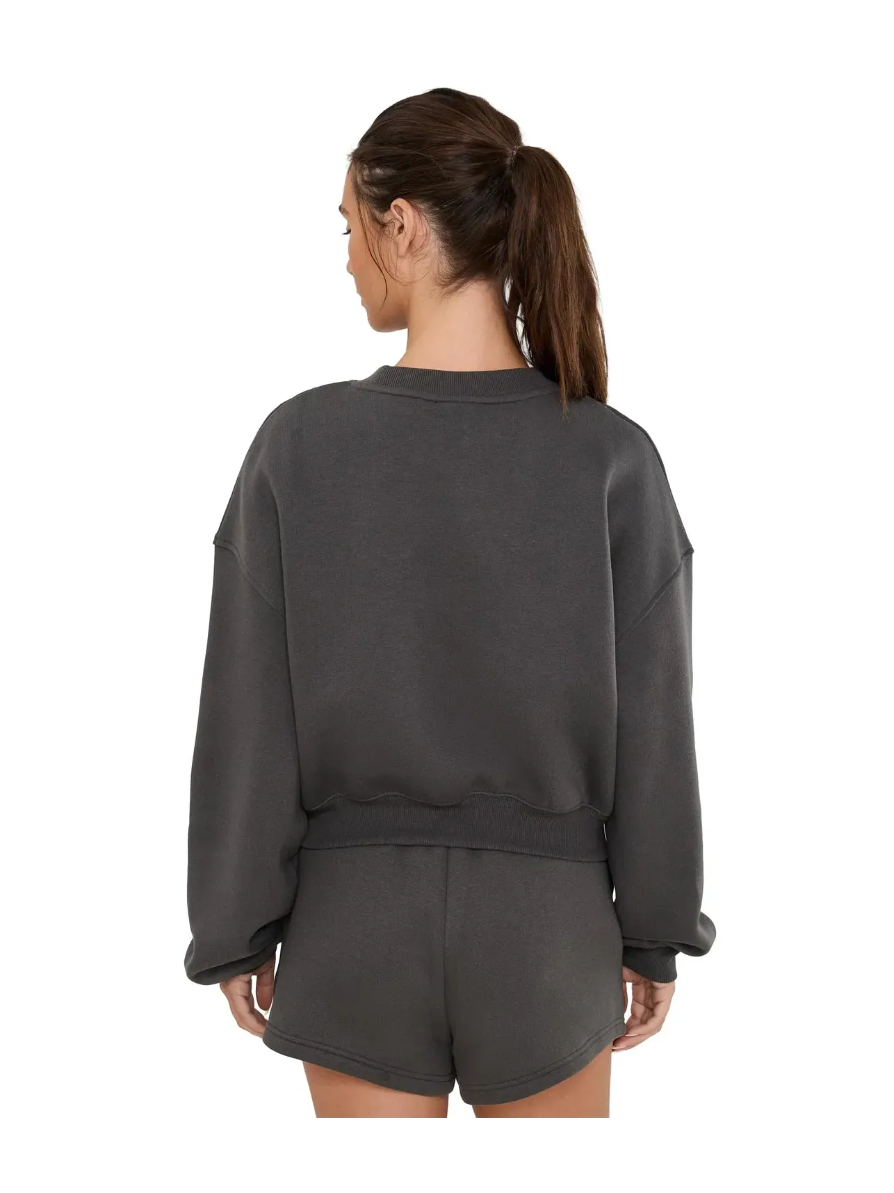 Толстовка Trackside Fleece Crew New Balance — изображение 4 из 5, черный