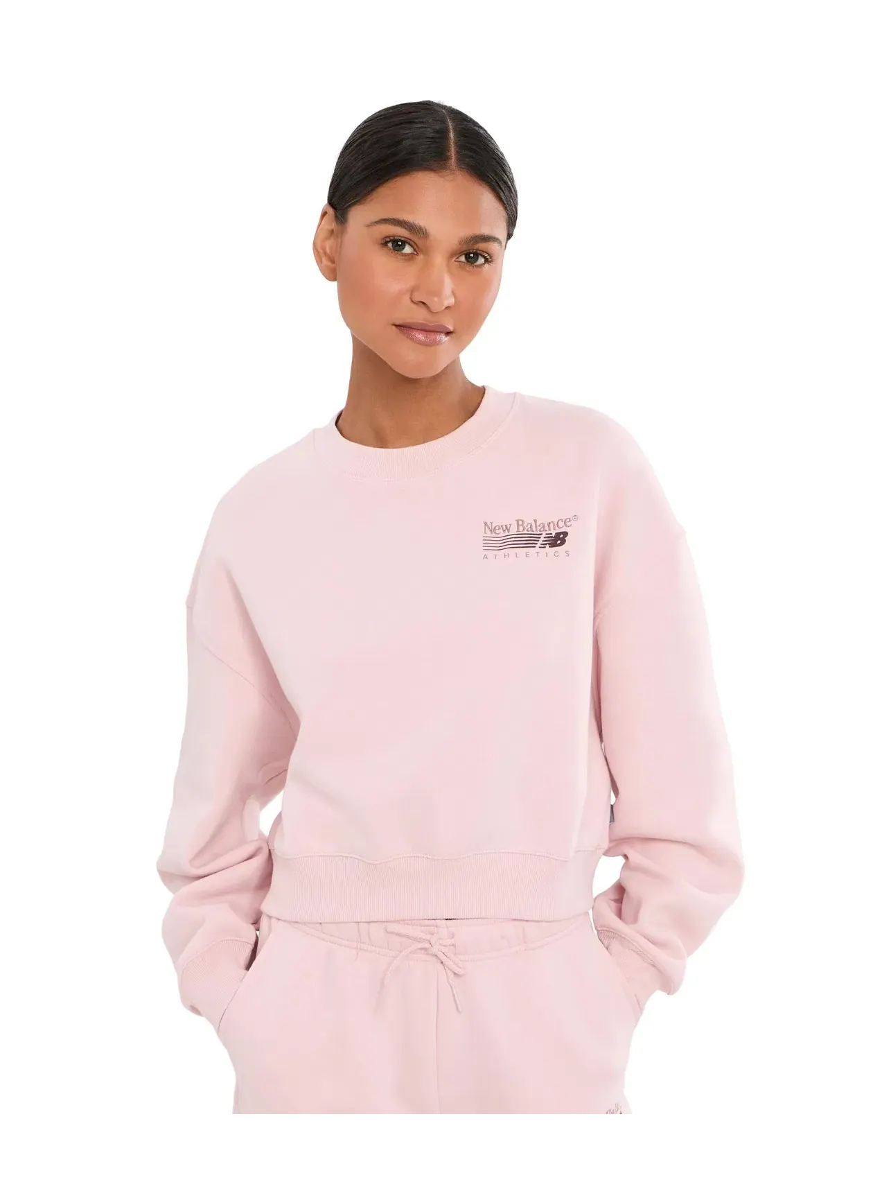 Толстовка Trackside Fleece Crew New Balance