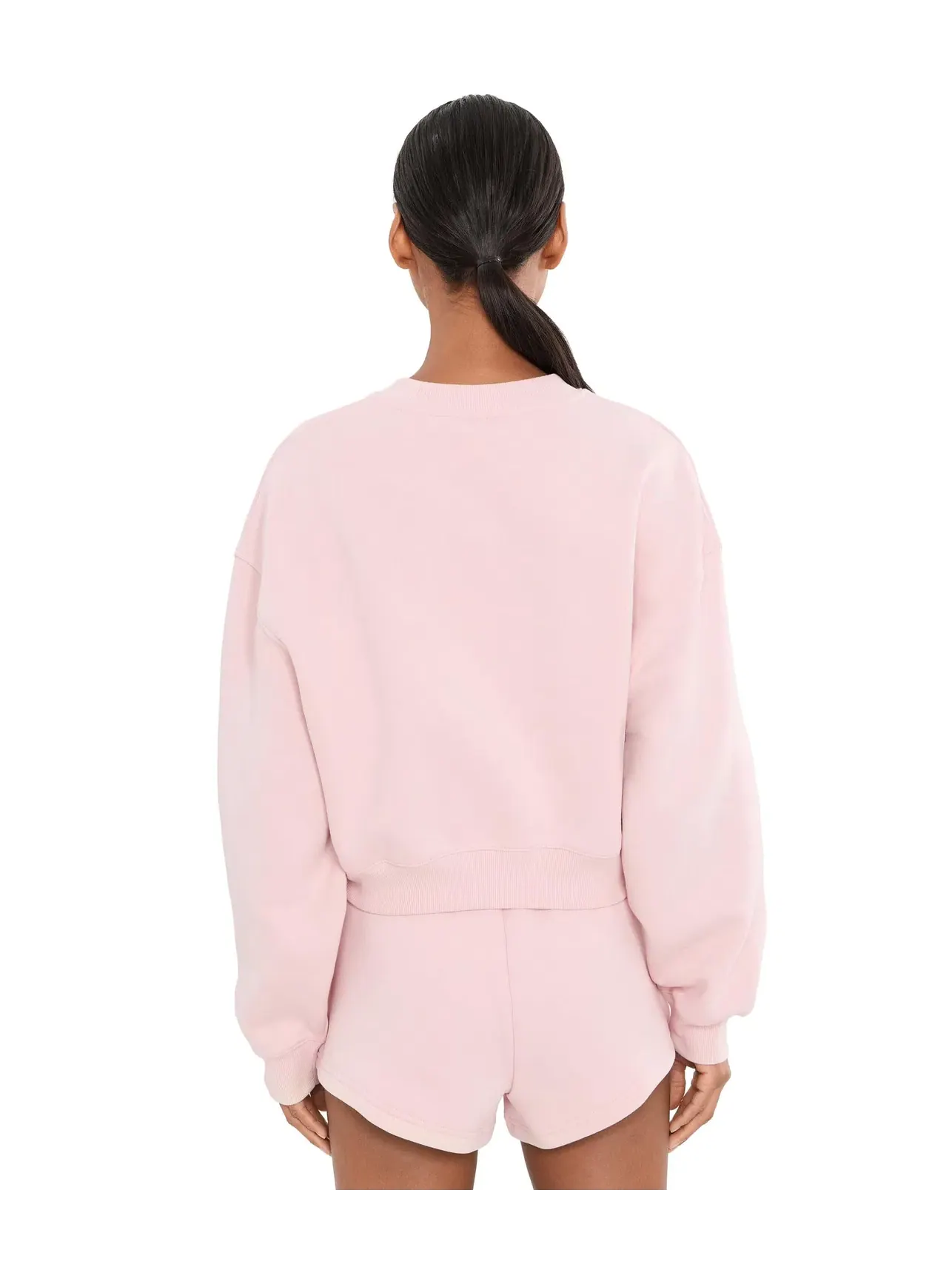 Толстовка Trackside Fleece Crew New Balance — изображение 4 из 5, розовый