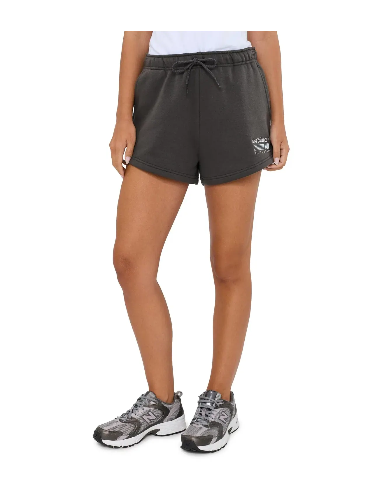 Флисовые шорты Trackside New Balance — изображение 1 из 5, черный