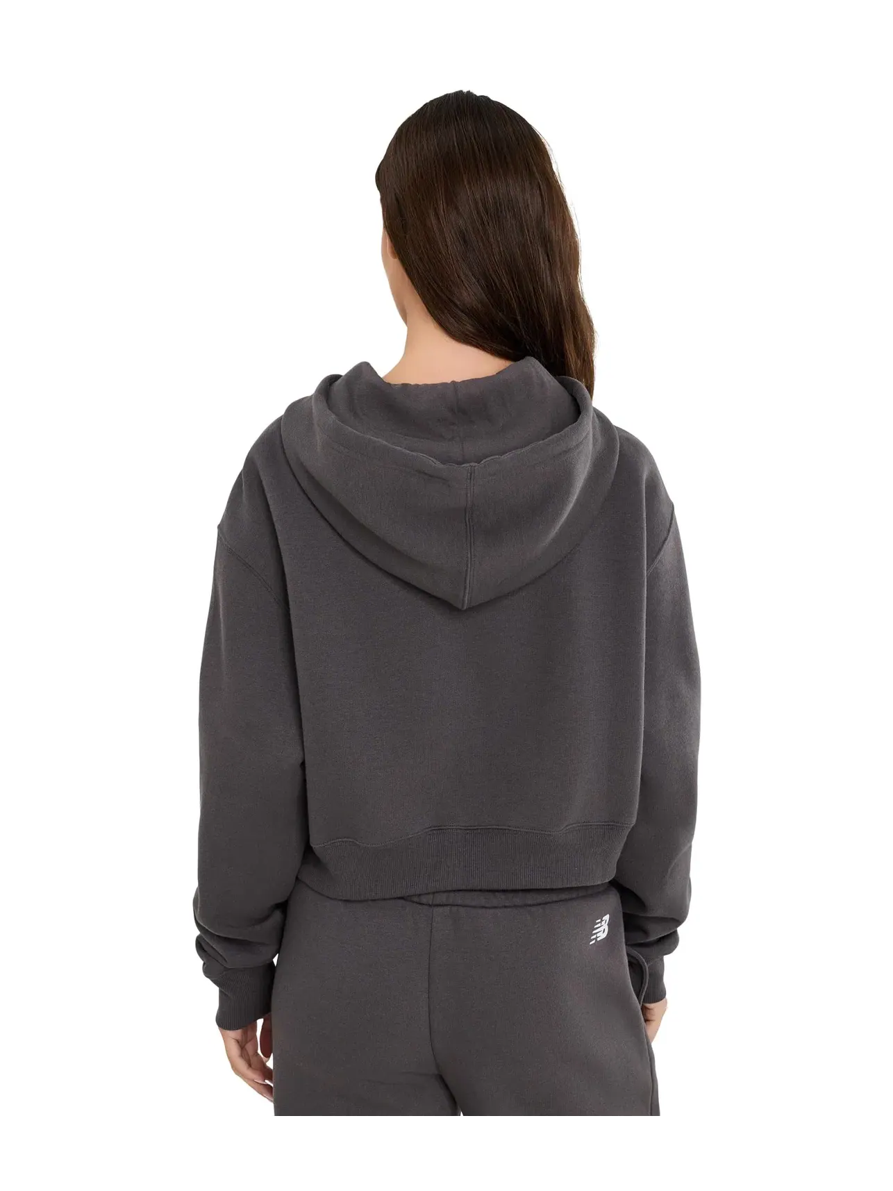 Флисовая толстовка на молнии Trackside Fleece Full Zip New Balance — изображение 4 из 5, черный