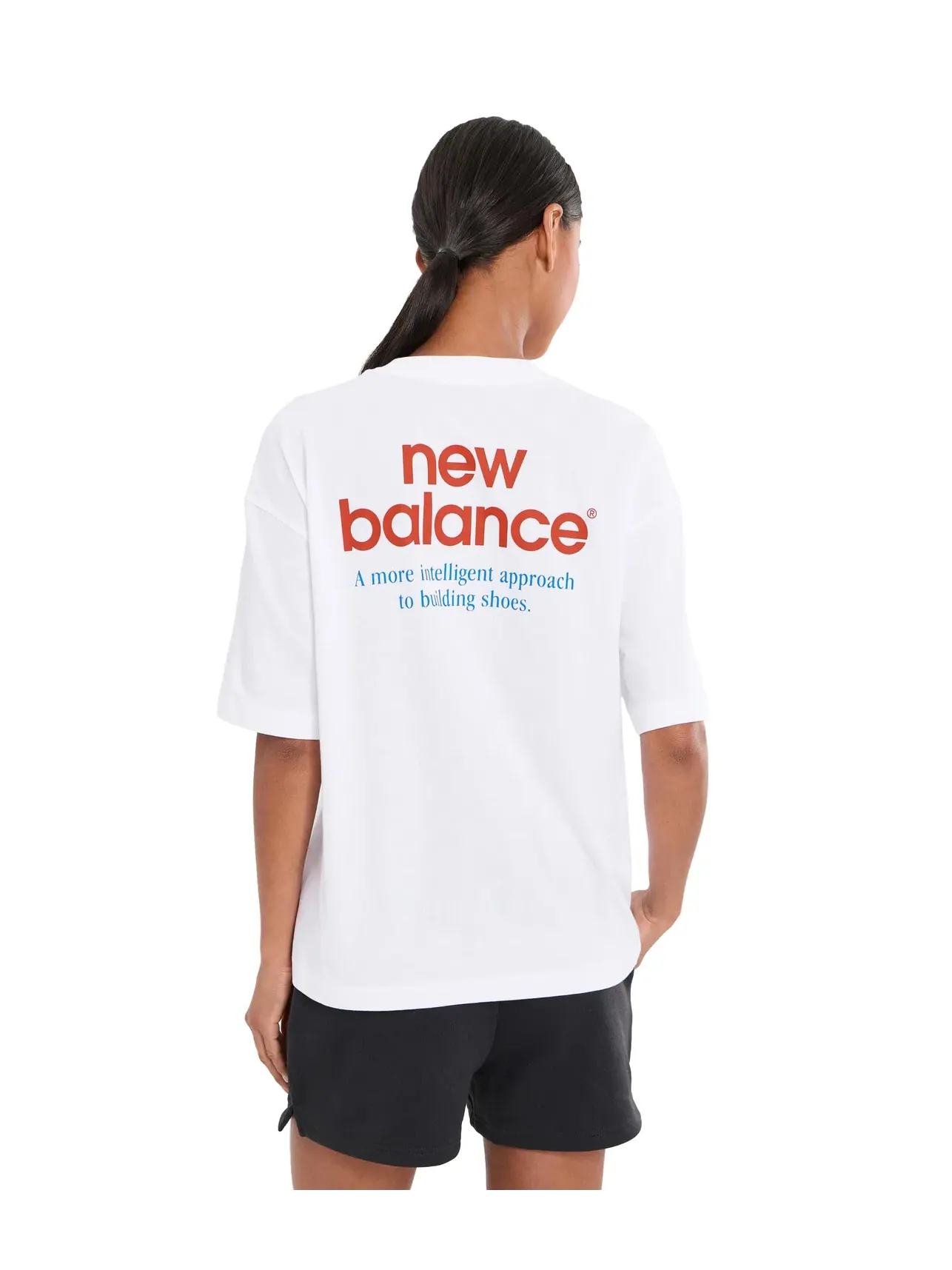 Интеллектуальная футболка свободного кроя New Balance — изображение 4 из 5, белый