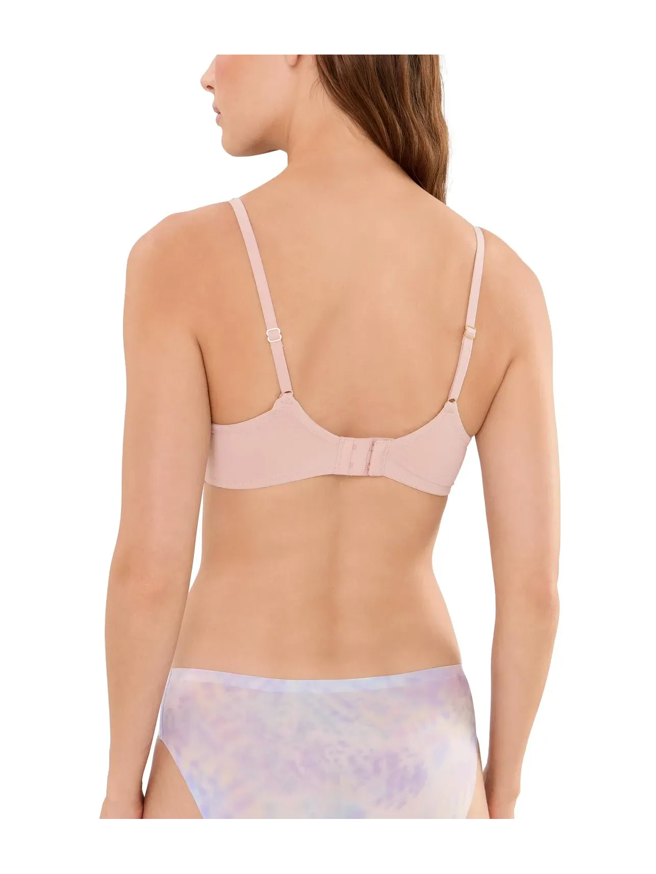 Бюстгальтер-деми под футболку Peony Demi T-Shirt Bra Natori — изображение 3 из 4, розовый бежевый/розовый