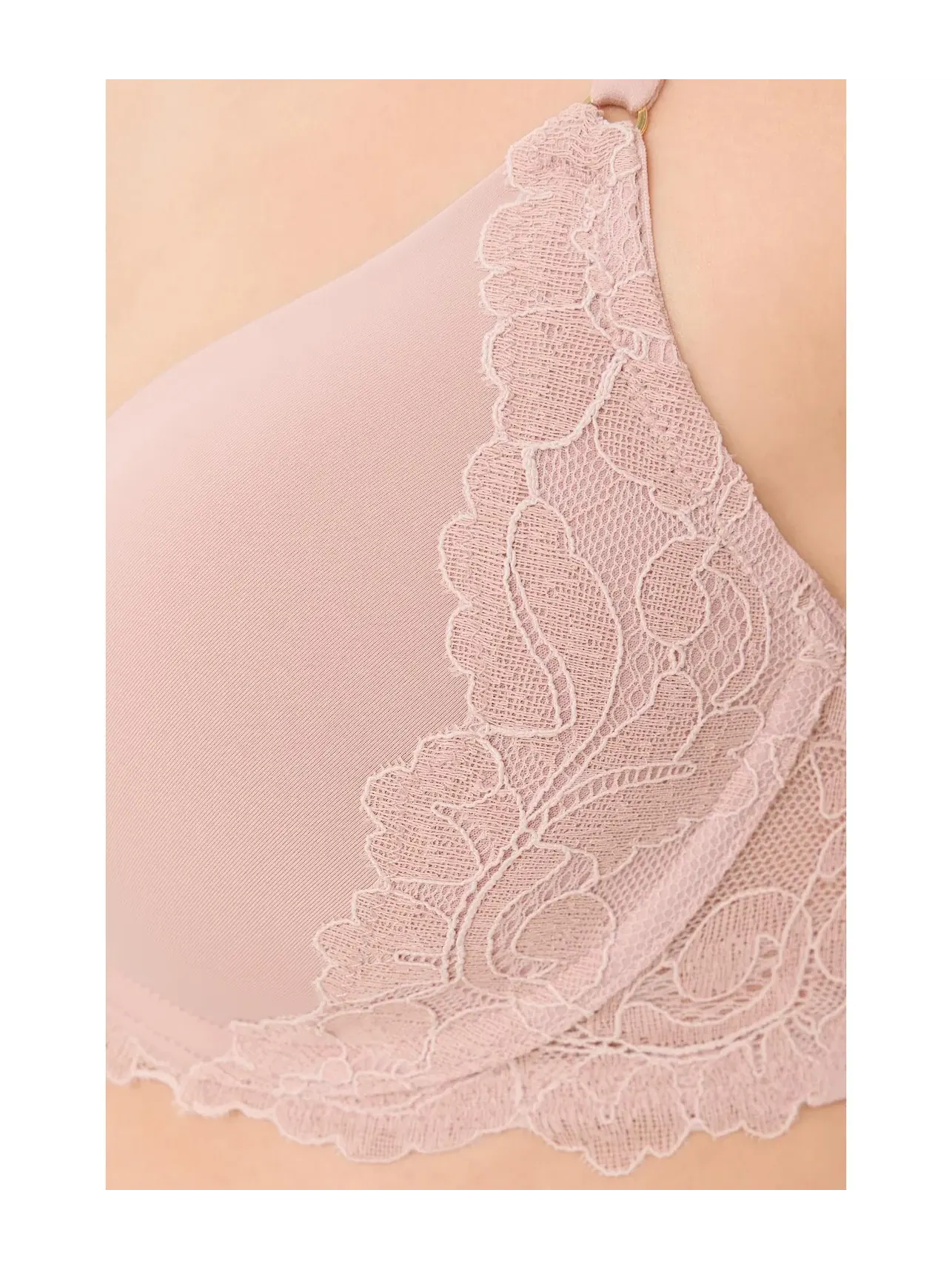Бюстгальтер-деми под футболку Peony Demi T-Shirt Bra Natori — изображение 4 из 4, розовый бежевый/розовый