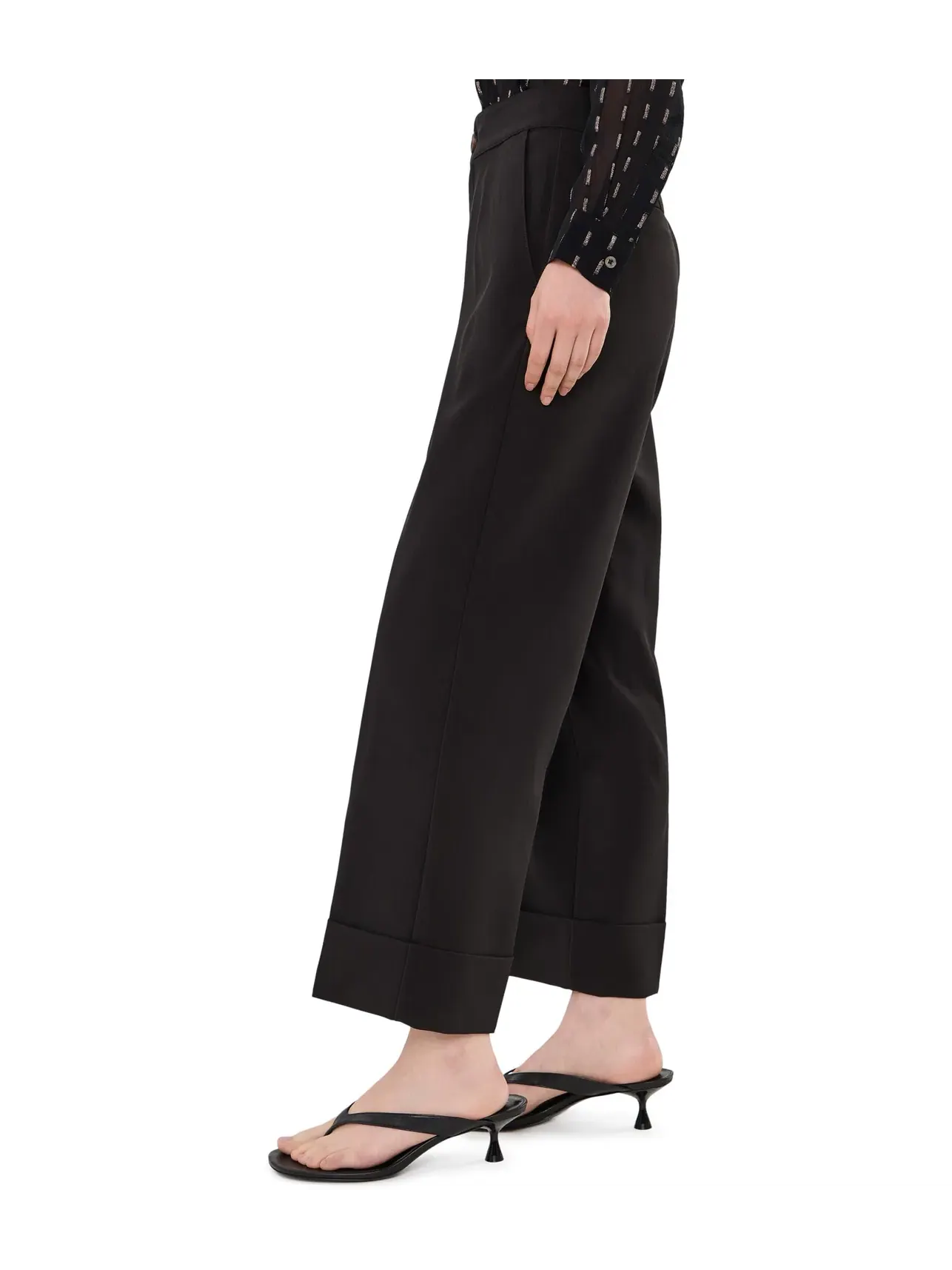 Брюки Clarendon Sleek Stretch с манжетами до щиколотки Nic+Zoe — изображение 3 из 5, черный