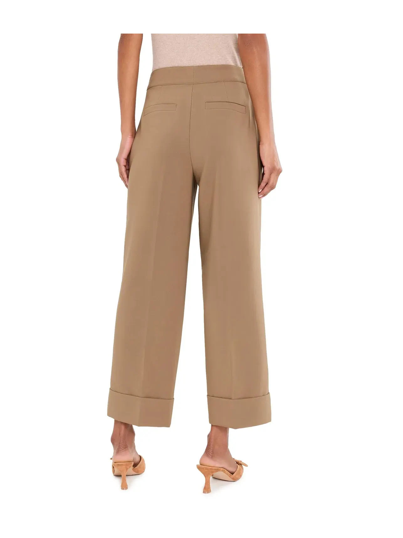 Брюки Clarendon Sleek Stretch с манжетами до щиколотки Nic+Zoe — изображение 4 из 5, коричневый