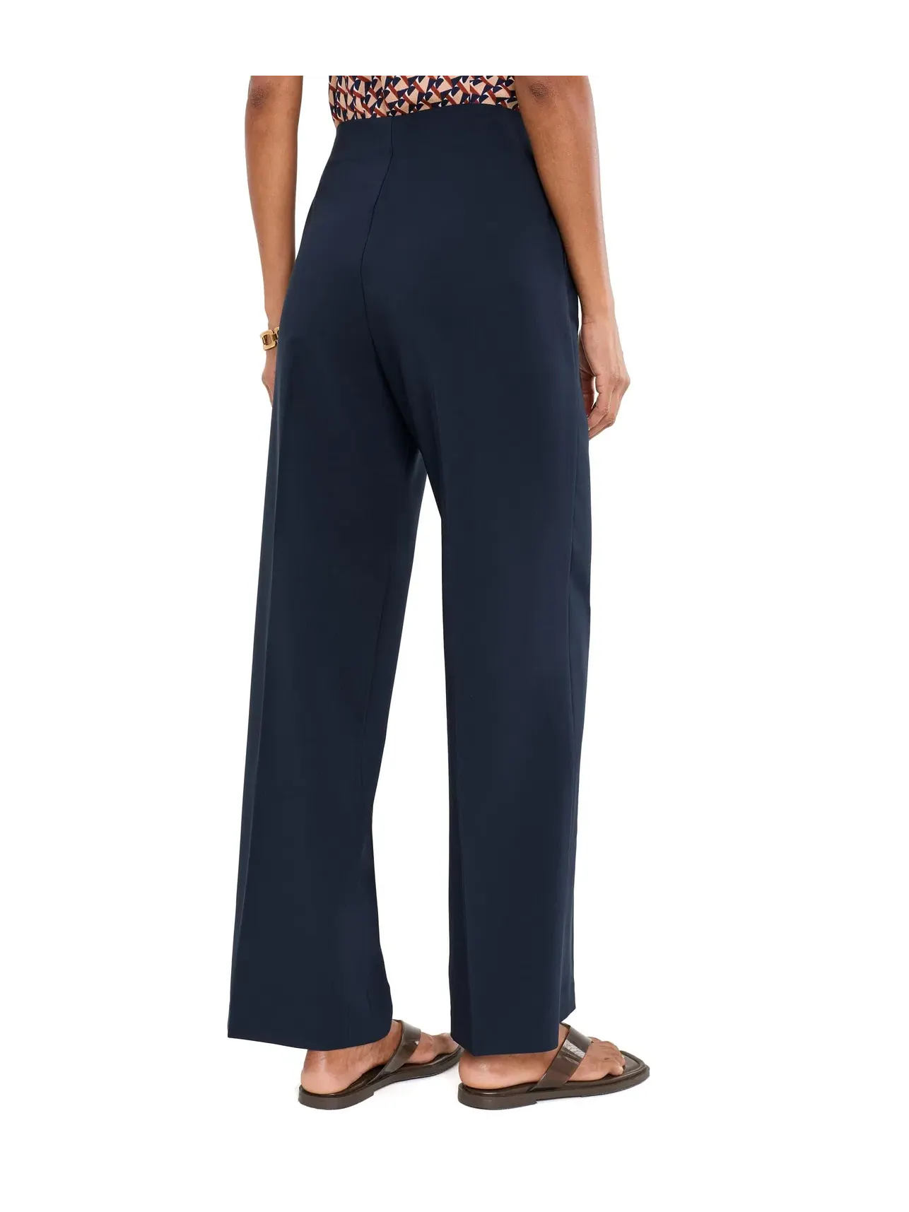 Брюки 31" Lenox Wide Leg Sleek Stretch Pants Nic+Zoe — изображение 4 из 5, темный индиго