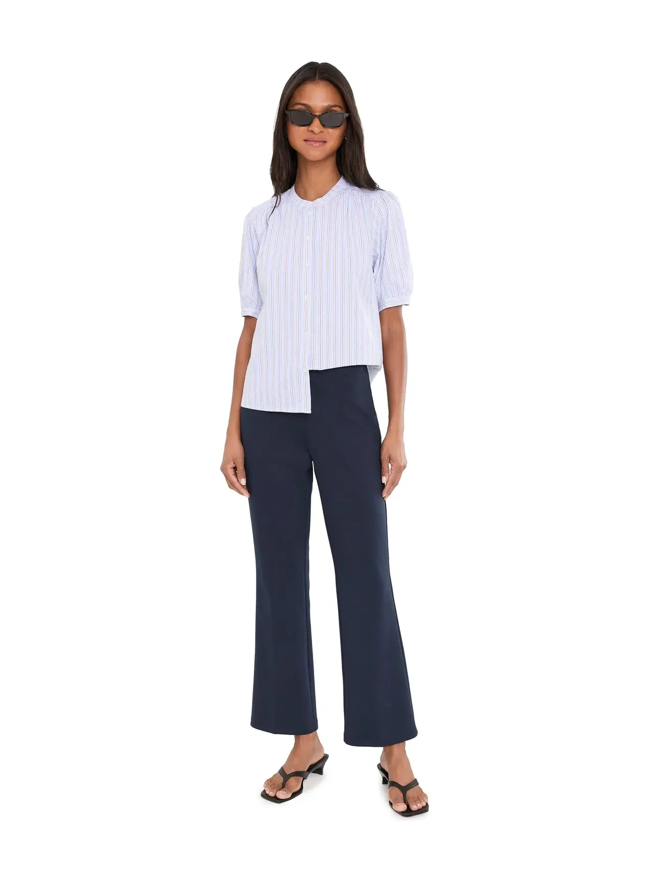 Брюки 28" Berkeley Boot Ponte Pants Nic+Zoe — изображение 2 из 5, темный индиго