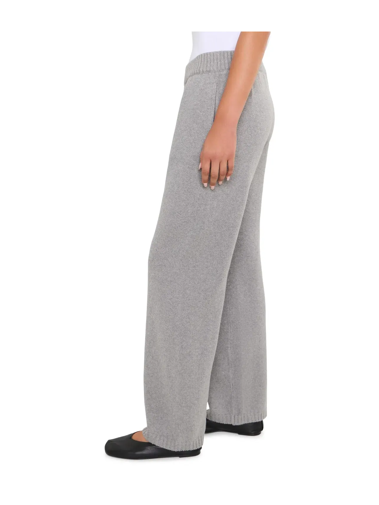 Брюки трикотажные Billie Sweater Pants Nic+Zoe — изображение 3 из 5, серый