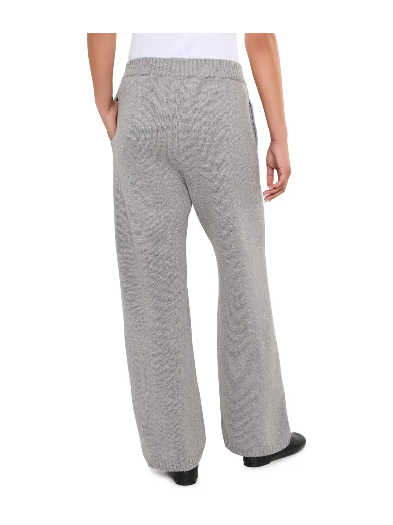Брюки трикотажные Billie Sweater Pants Nic+Zoe — изображение 4 из 5, серый