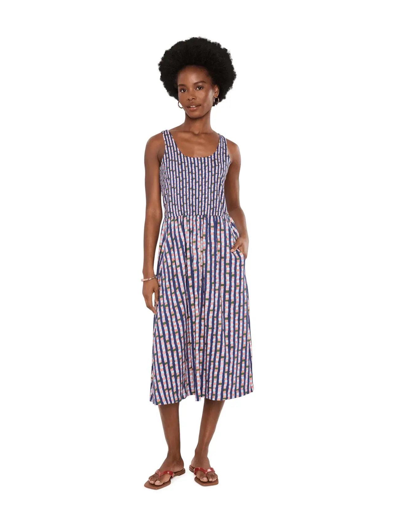 Платье NZT Reef Stripe Dani Nic+Zoe — изображение 1 из 5, индиго мульти