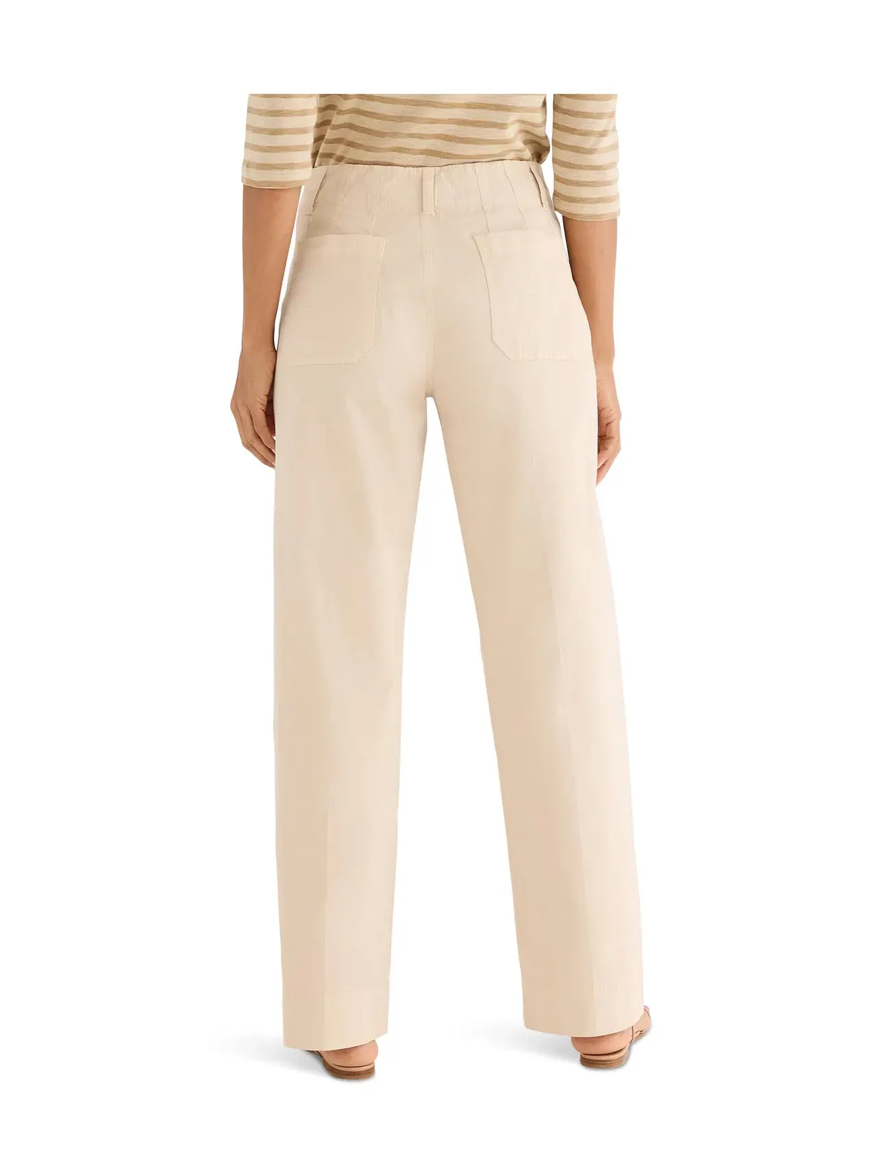 Брюки 31" Highland Wide Leg Soft Stretch Pant Nic+Zoe — изображение 4 из 4, бежевый
