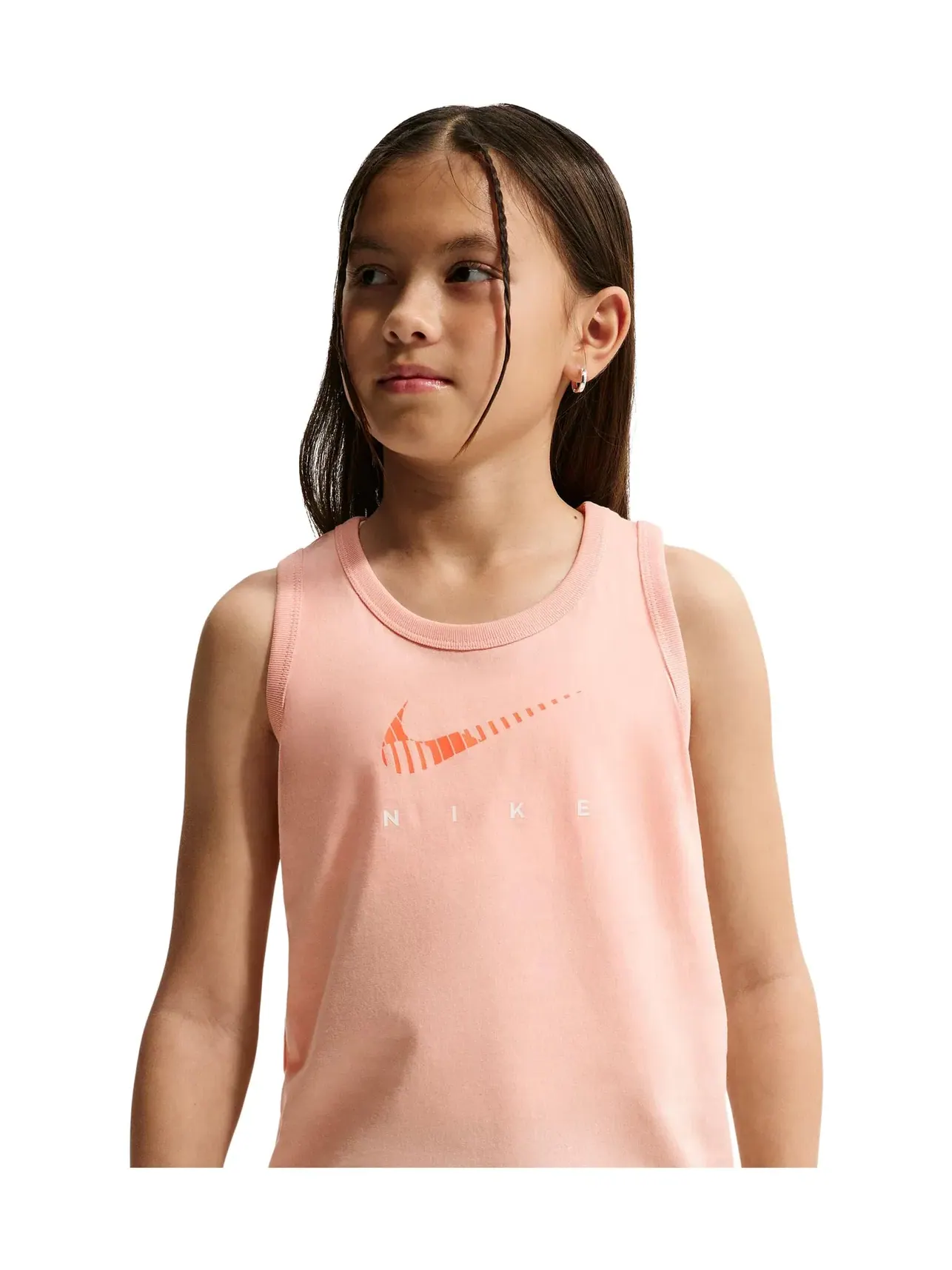 Спортивная майка (для маленьких и больших детей) Nike Kids — изображение 3 из 5, оранжевый