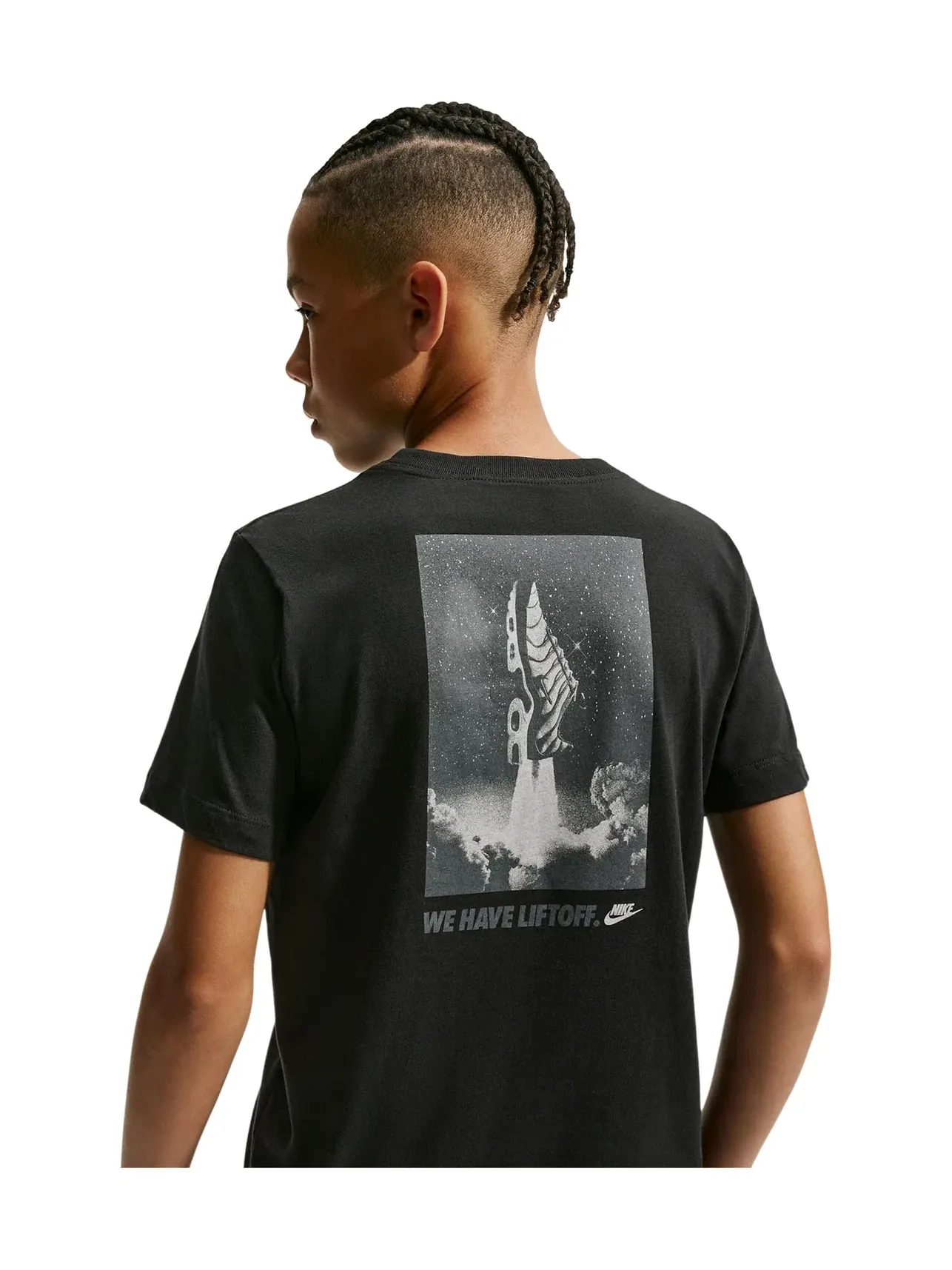 Спортивная футболка с фотопринтом Lift Off (для маленьких и больших детей) Nike Kids — изображение 4 из 4, черный