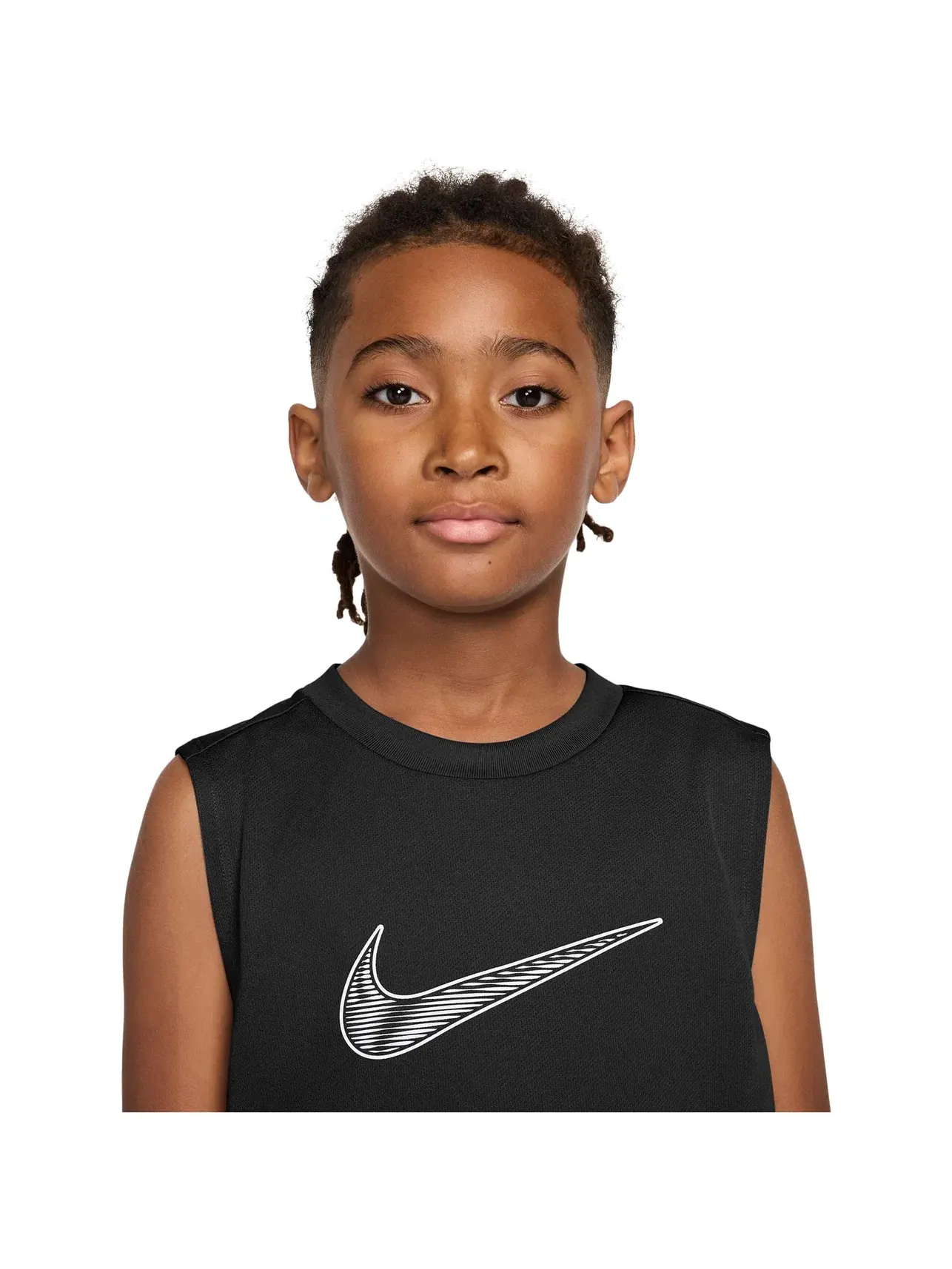 Спортивный топ без рукавов Multi Dri-FIT Sleeveless Top (для маленьких и больших детей) Nike Kids — изображение 5 из 5