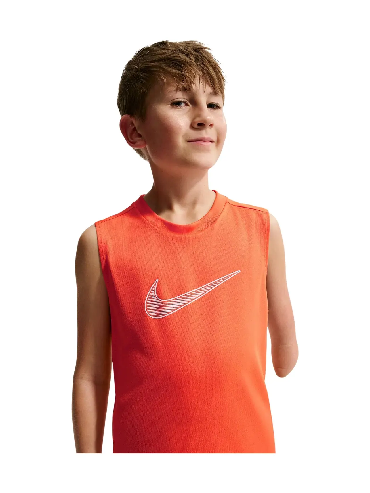 Спортивный топ без рукавов Multi Dri-FIT Sleeveless Top (для маленьких и больших детей) Nike Kids — изображение 3 из 5