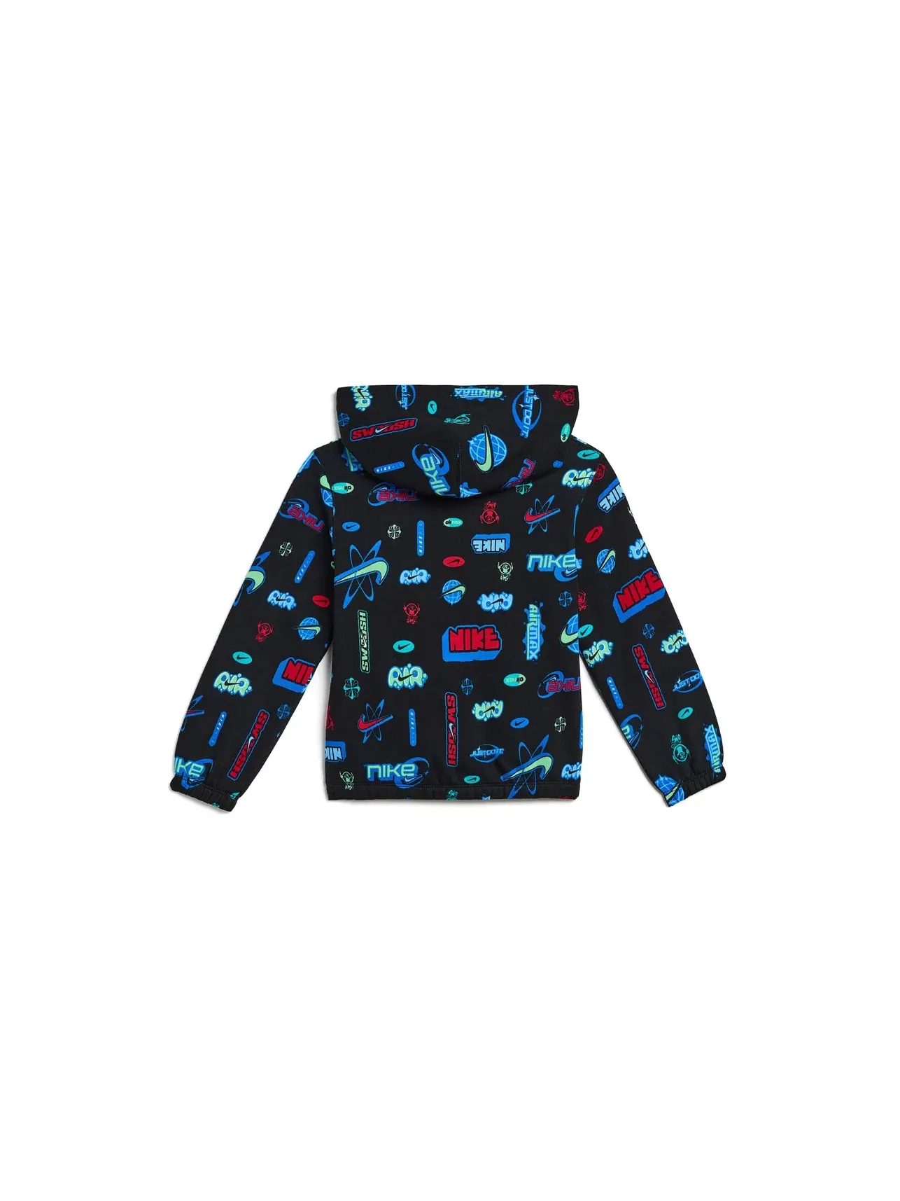 Комплект Aop из флисовой толстовки и спортивных брюк (для малышей) Nike Kids — изображение 2 из 3, черный