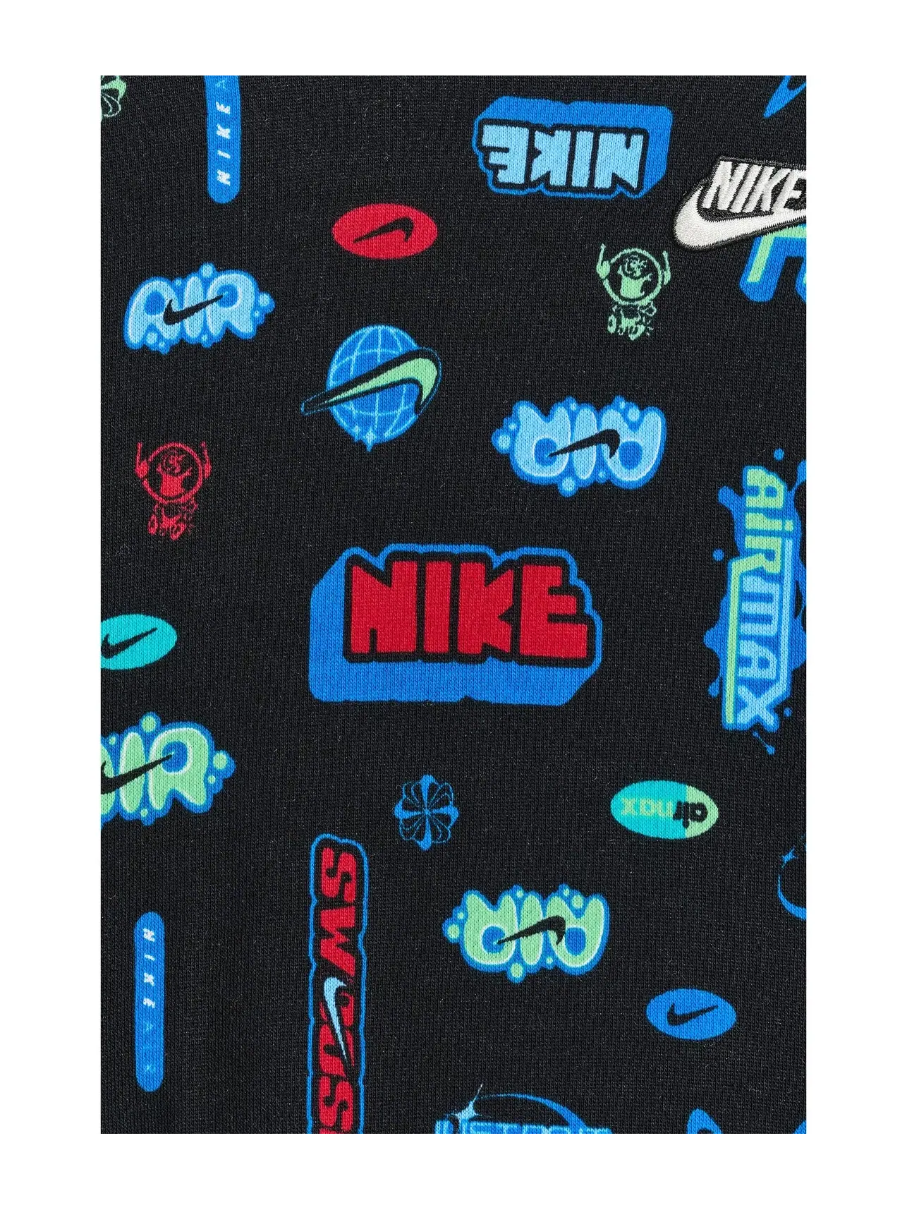 Комплект Aop из флисовой толстовки и спортивных брюк (для малышей) Nike Kids — изображение 3 из 3, черный