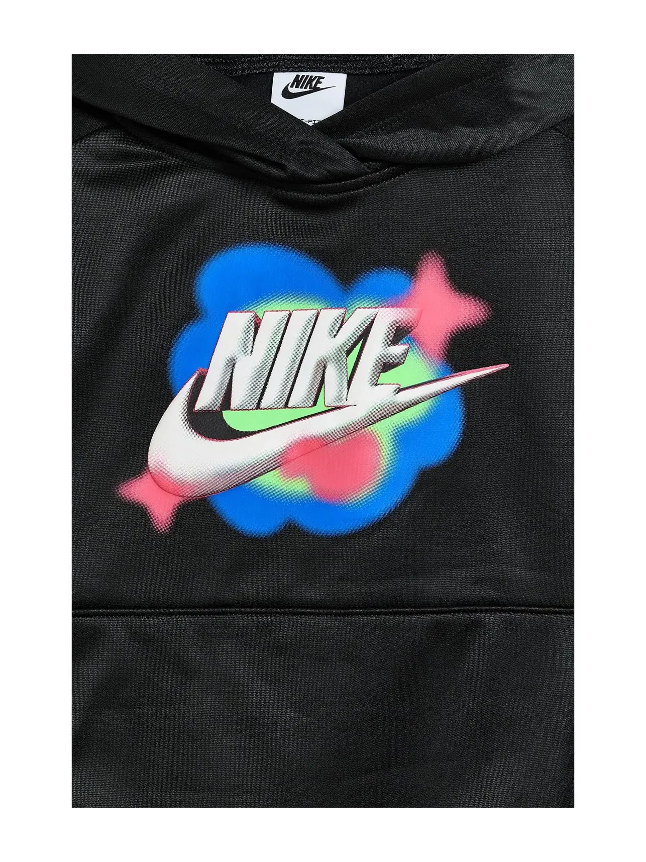 Комплект из худи и брюк Dri-FIT (для маленьких детей) Nike Kids — изображение 3 из 3, черный