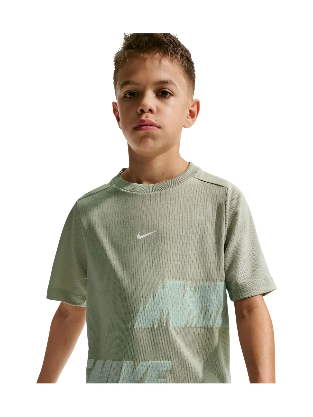 Футболка с коротким рукавом Multi Dri-FIT (для маленьких и больших детей) Nike Kids — изображение 3 из 5, белый