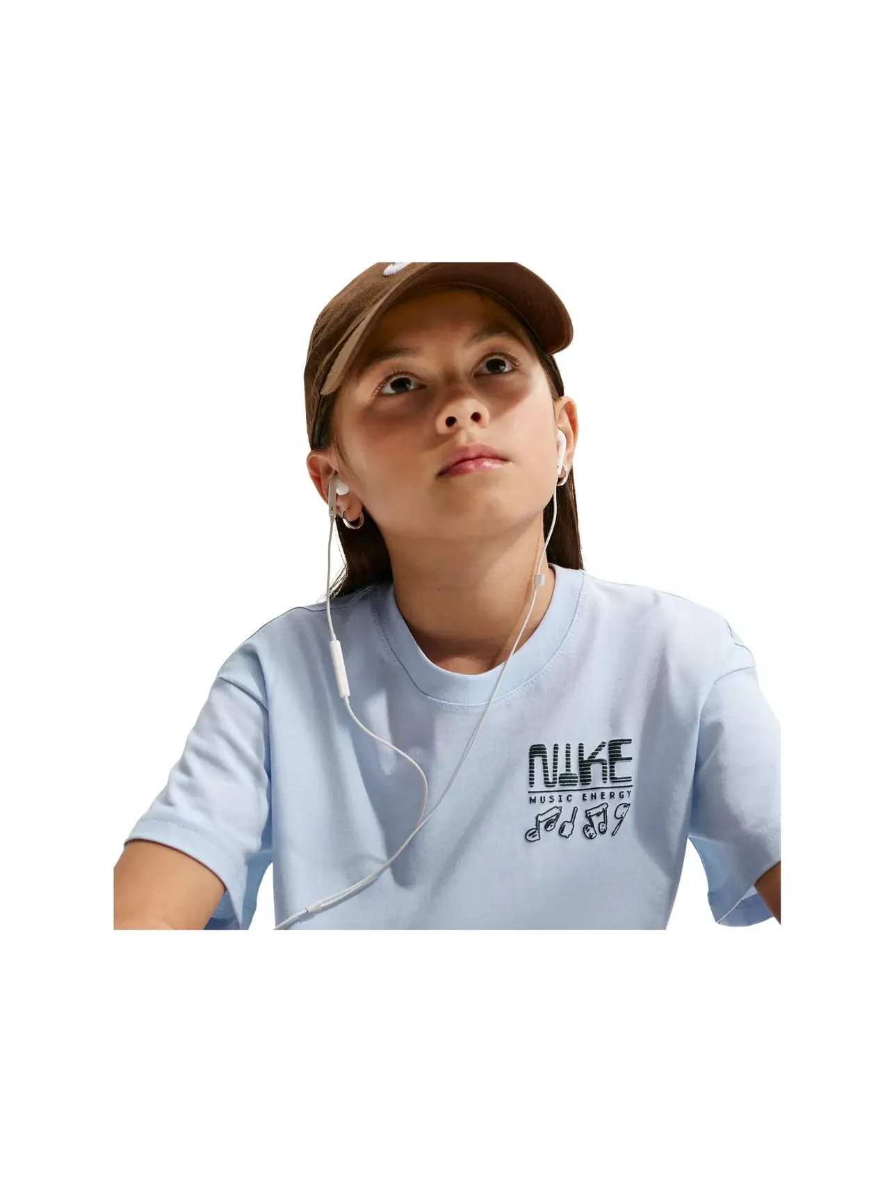 Спортивная футболка Swoosh Sounds 90-х (для маленьких и больших детей) Nike Kids — изображение 5 из 5, синий