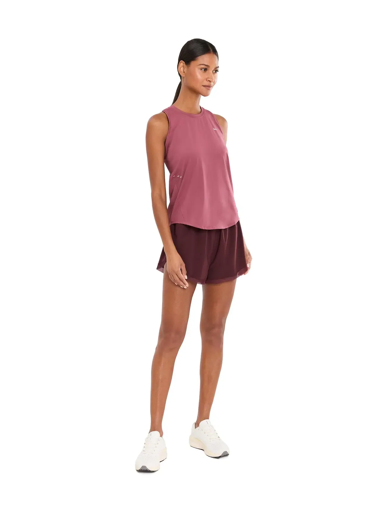 Топ-майка стандартная Swift Dri-FIT Standard Tank Nike — изображение 2 из 5, розовый/серебристый