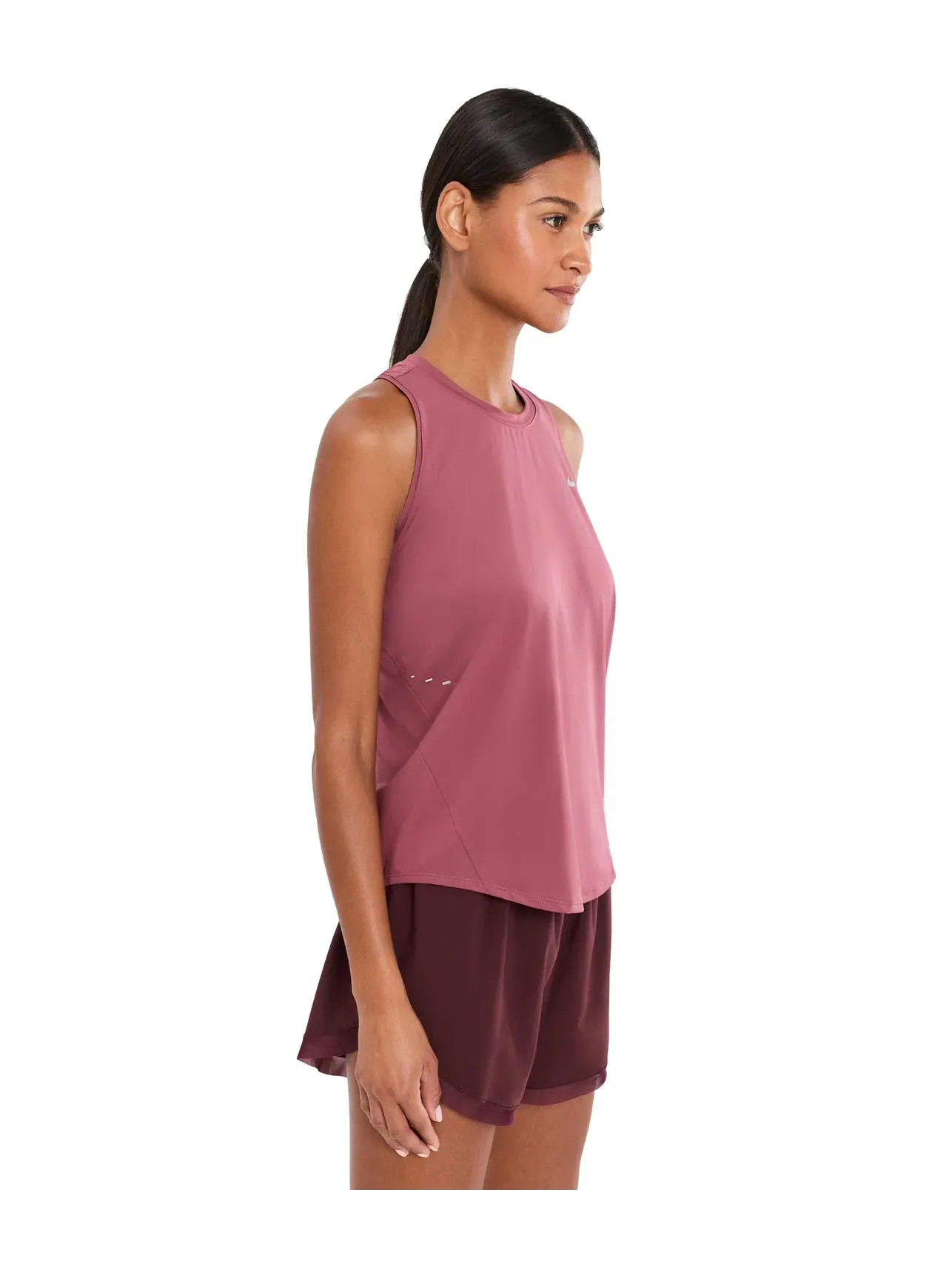 Топ-майка стандартная Swift Dri-FIT Standard Tank Nike — изображение 3 из 5, розовый/серебристый