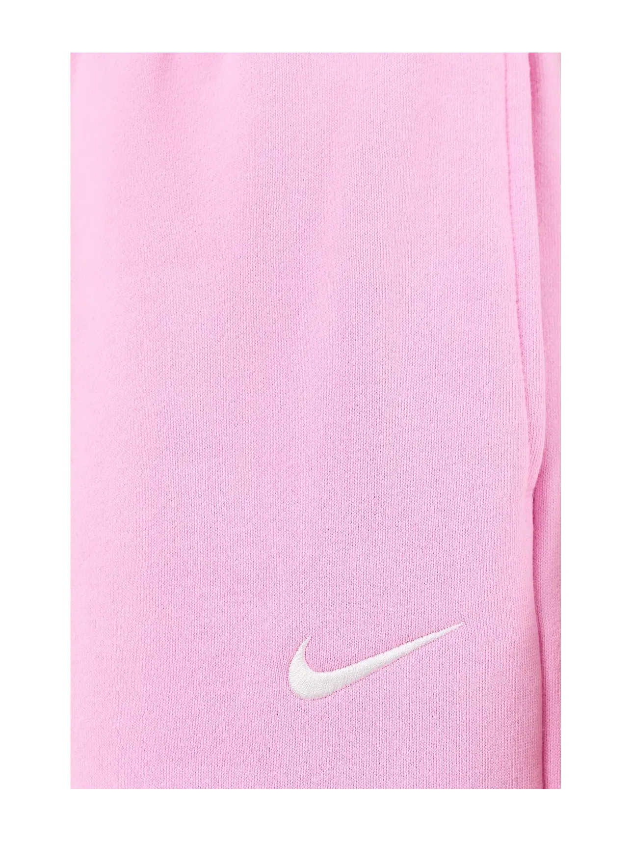 Брюки Studio Fleece средней плотности, со средней посадкой, стандартные, широкие. Nike — изображение 5 из 5, розовый